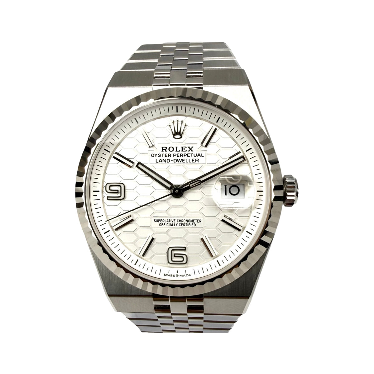 Rolex Land-Dweller 40 Ref. 127334 Weiß – Neu, Fullset 03/2026 | Finer Things