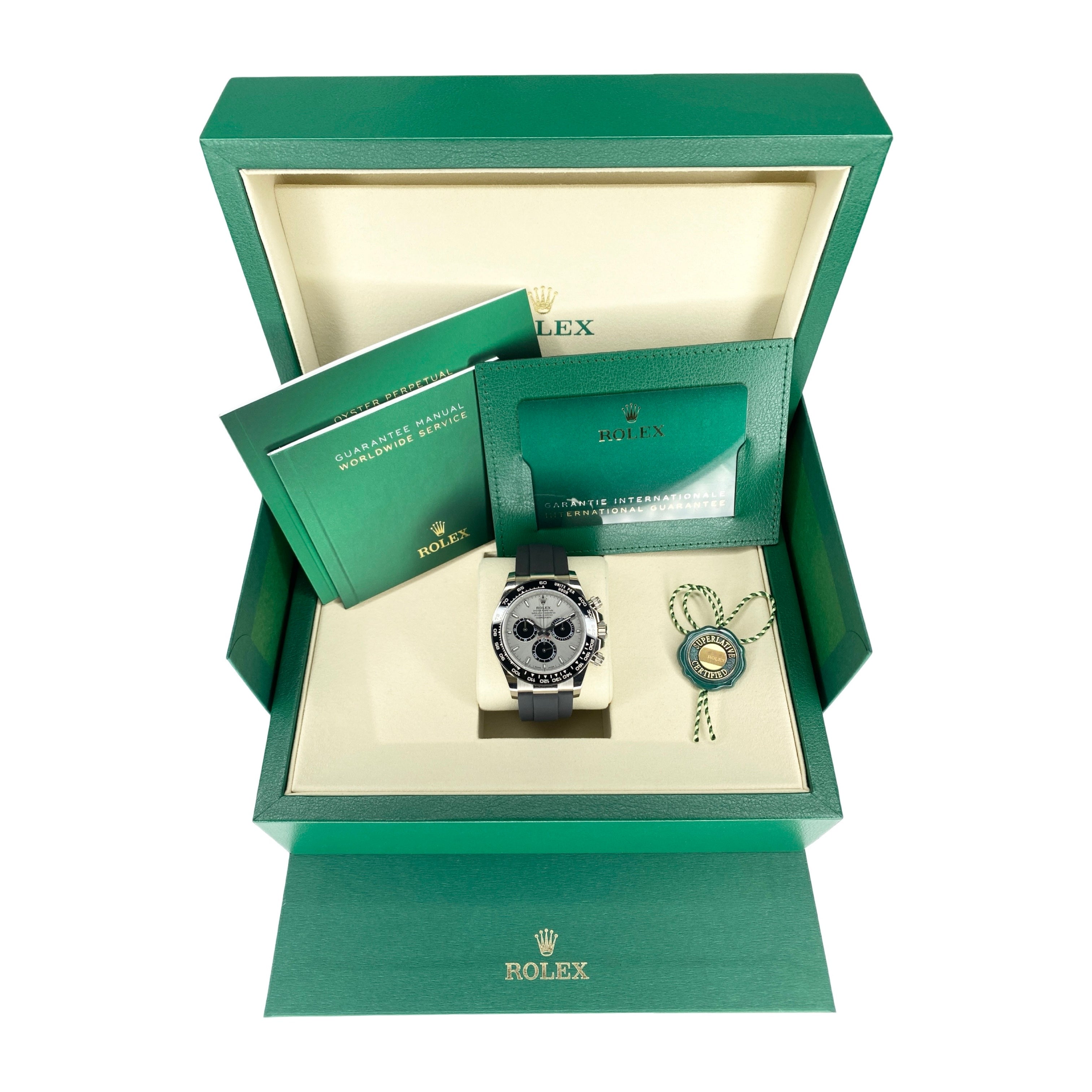 ROLEX COSMOGRAPH DAYTONA OYSTERFLEX 126519LN WEIßGOLD "GHOST" 07/2025 LC100 NEU FULLSET