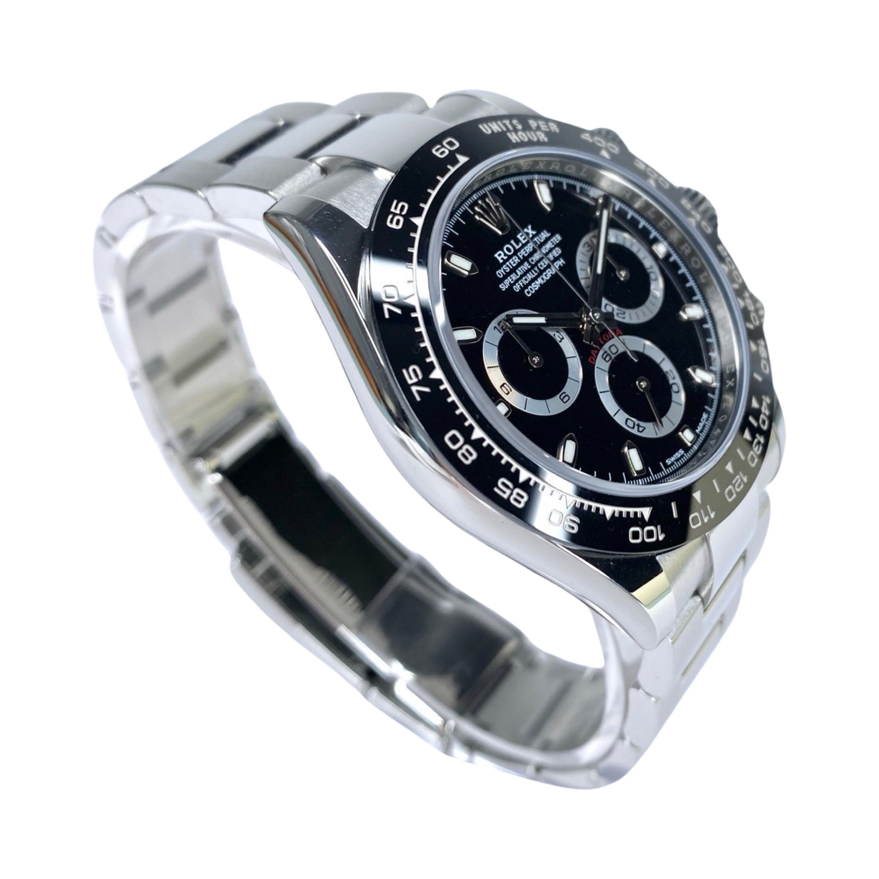 ROLEX DAYTONA 116500LN SCHWARZ 12/2019 LC100 NEU FULLSET