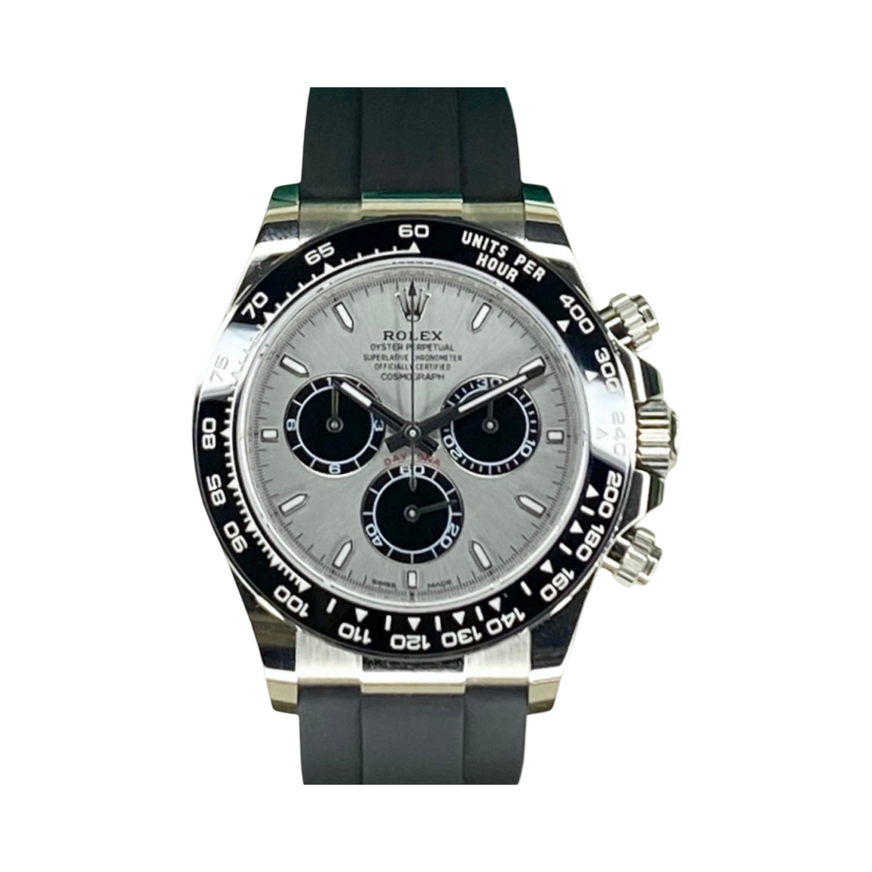 ROLEX COSMOGRAPH DAYTONA OYSTERFLEX 126519LN WEIßGOLD "GHOST" 07/2025 LC100 NEU FULLSET