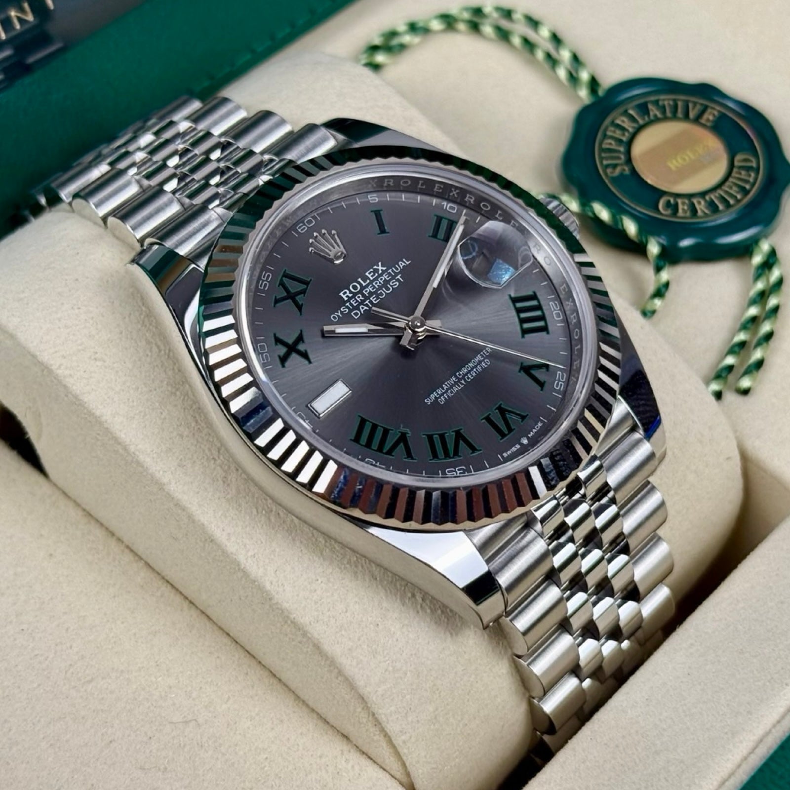 Rolex Datejust 41 Ref. 126334 Wimbledon Jubilee – LC100, Neu, Fullset 06/2026