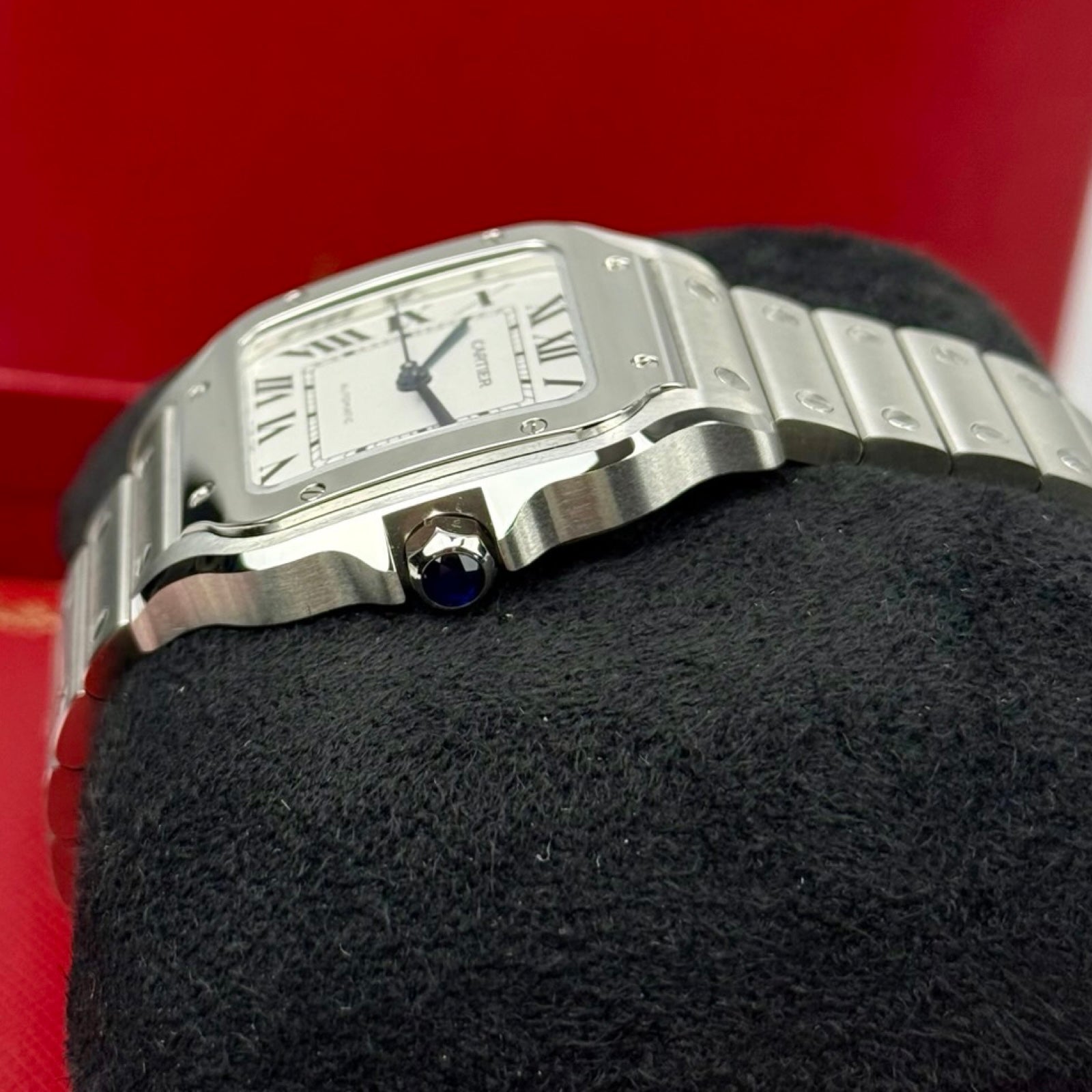 CARTIER SANTOS DE CARTIER WSSA0029 MEDIUM WEISS 03/2026 LC100 NEU FULLSET