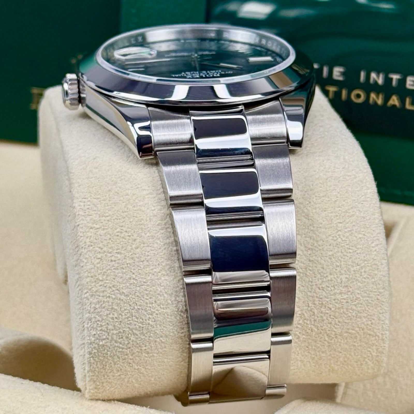ROLEX DATEJUST 41 126300 OYSTER WIMBLEDON 12/2022 FULLSET TOP ZUSTAND