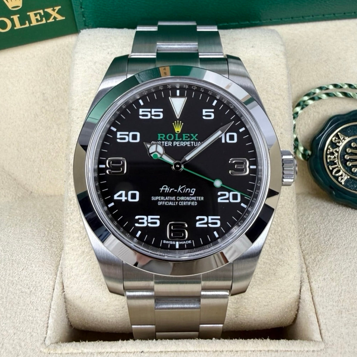 ROLEX AIR-KING 116900 12/2017 WIE NEU FULLSET