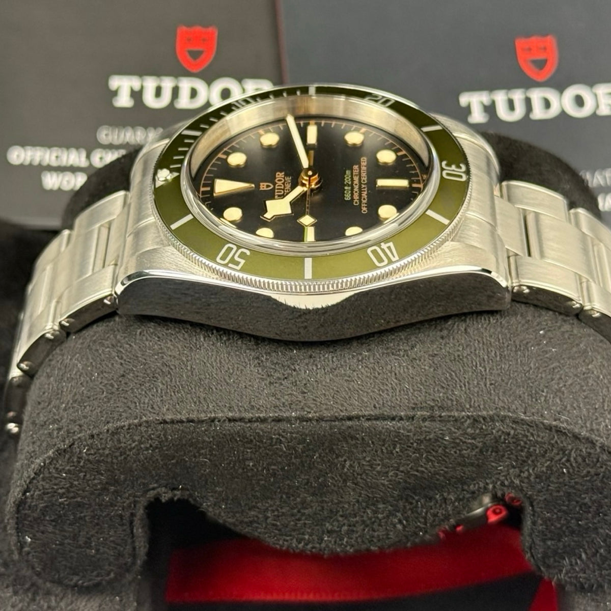 Tudor Black Bay Harrods Edition Ref. 79230G Grün – Sehr gut, Fullset 08/2021