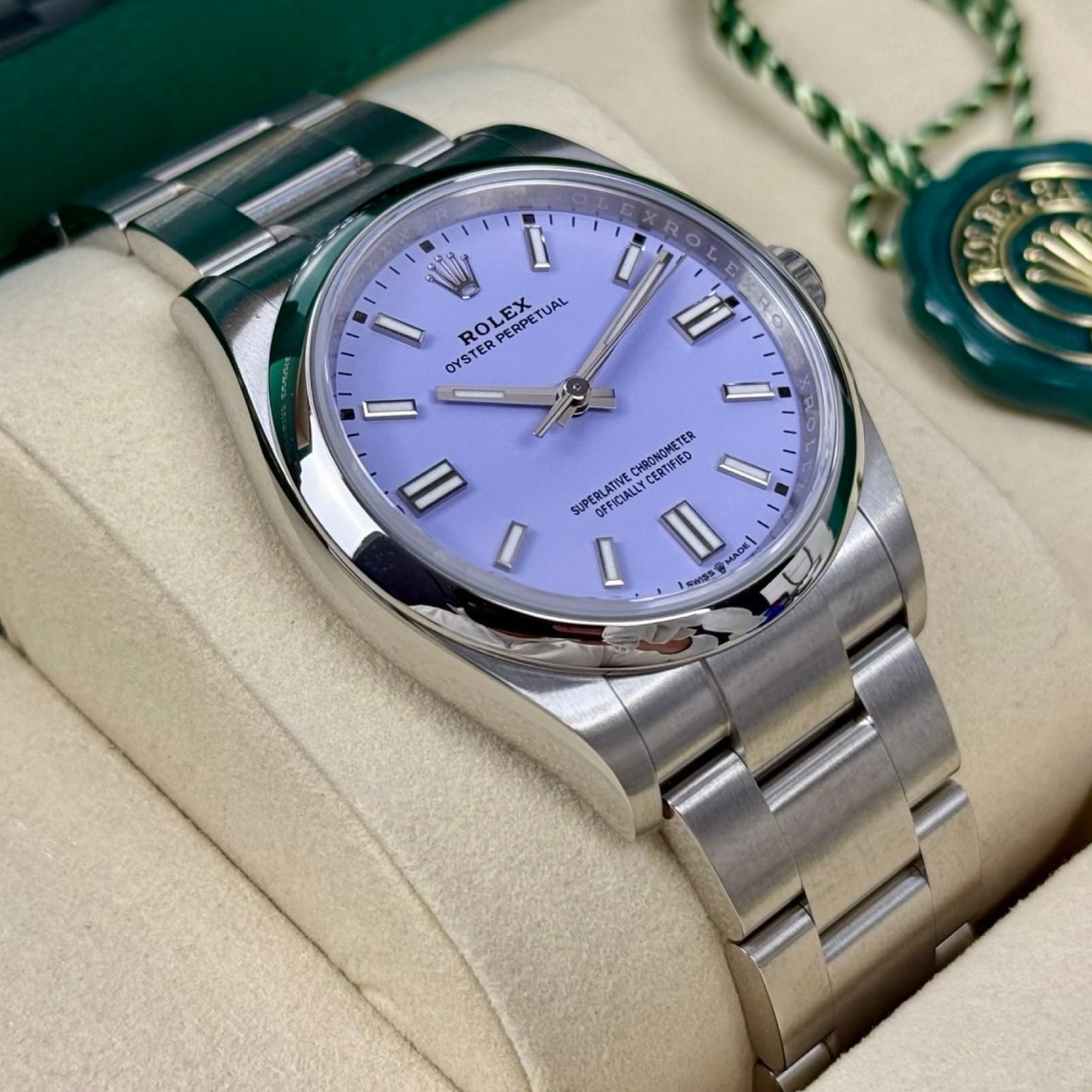 ROLEX OYSTER PERPETUAL 36 126000 LAVENDER 2026 NEU FULLSET