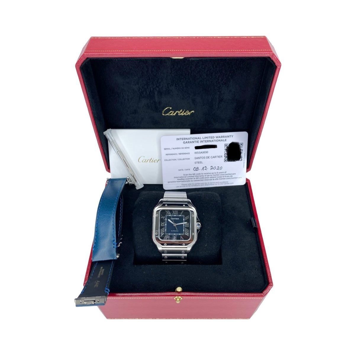 CARTIER SANTOS DE CARTIER WSSA0030 BLAU 2020 FULLSET