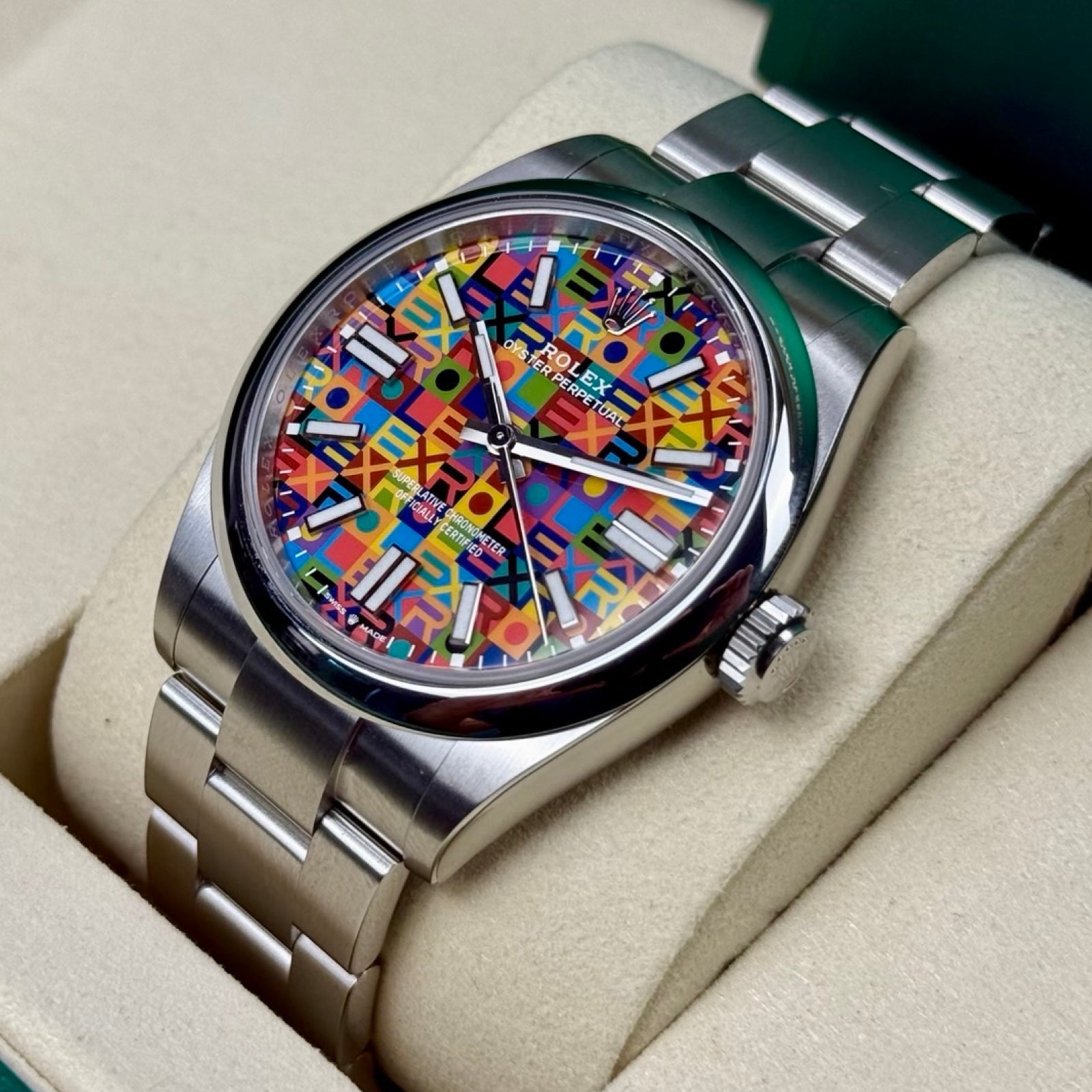 Rolex Oyster Perpetual 41 134300 Multicolor Jubilee – Neu, Fullset 07/2026