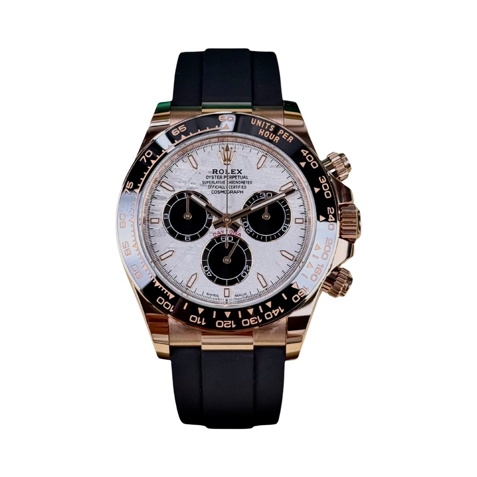 ROLEX DAYTONA OYSTERFLEX ROSÉGOLD METEORIT 126515LN 12/2025 LC100 NEU FULLSET