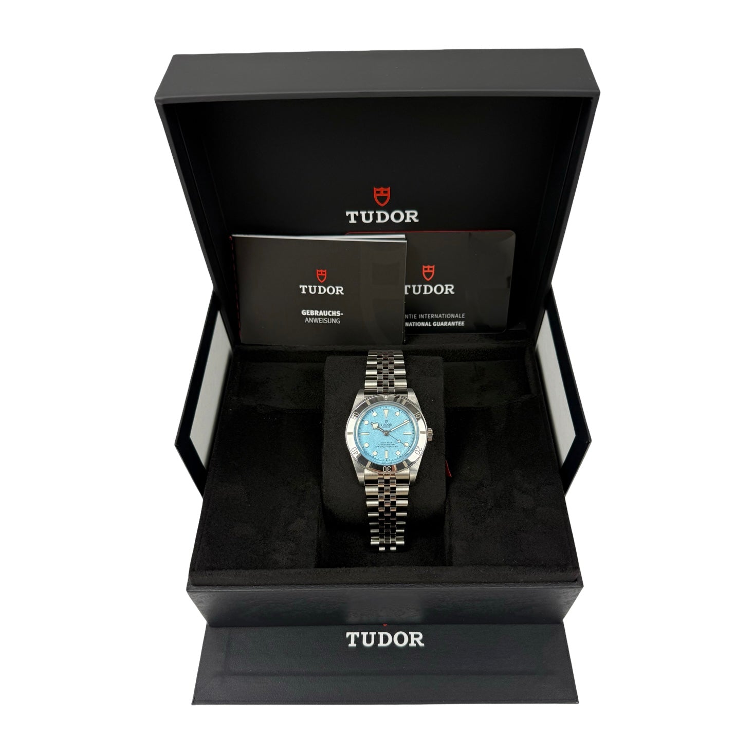 TUDOR BLACK BAY 54 LAGOON BLUE M79000 03/2026 LC100 NEU FULLSET