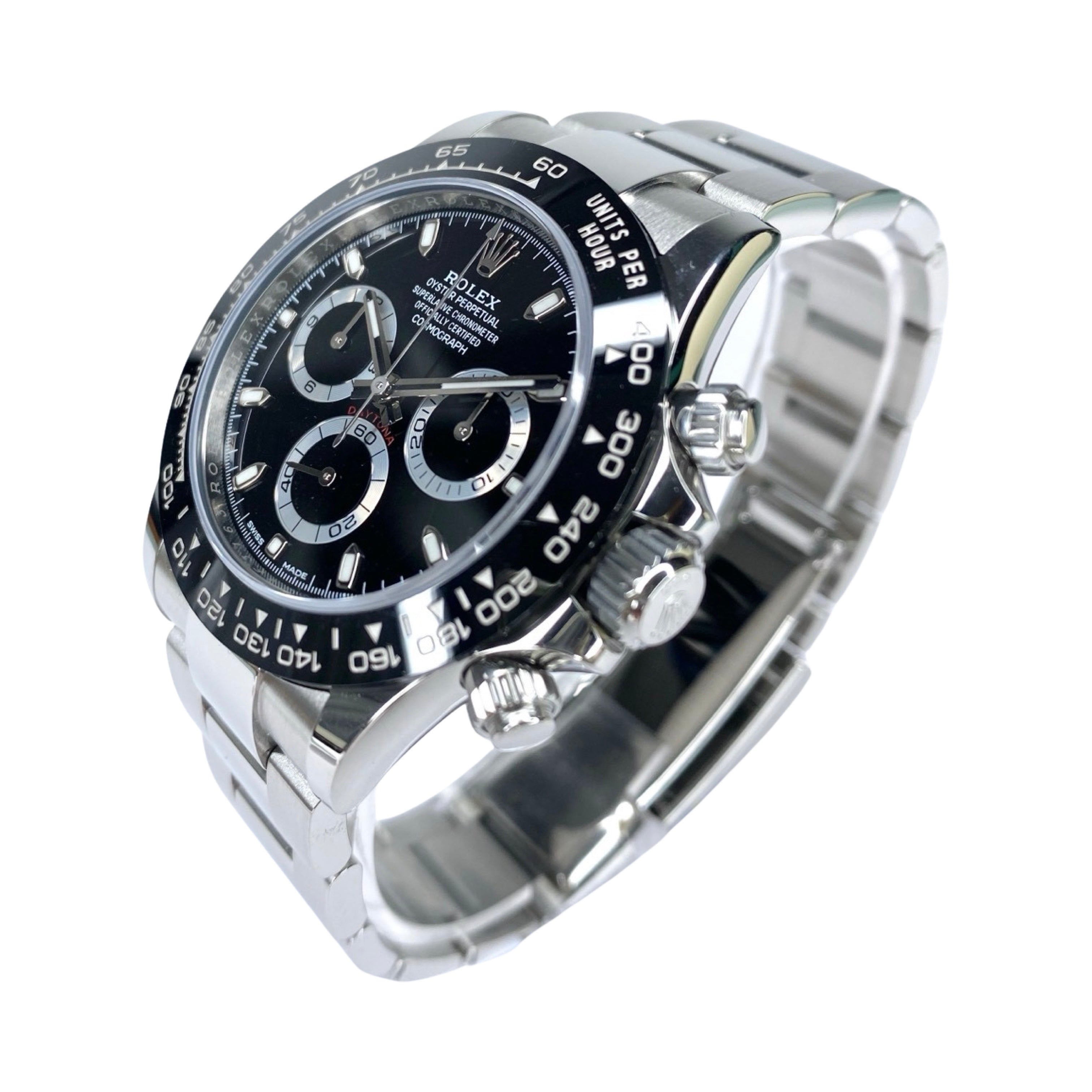 ROLEX DAYTONA 116500LN SCHWARZ 12/2019 LC100 NEU FULLSET