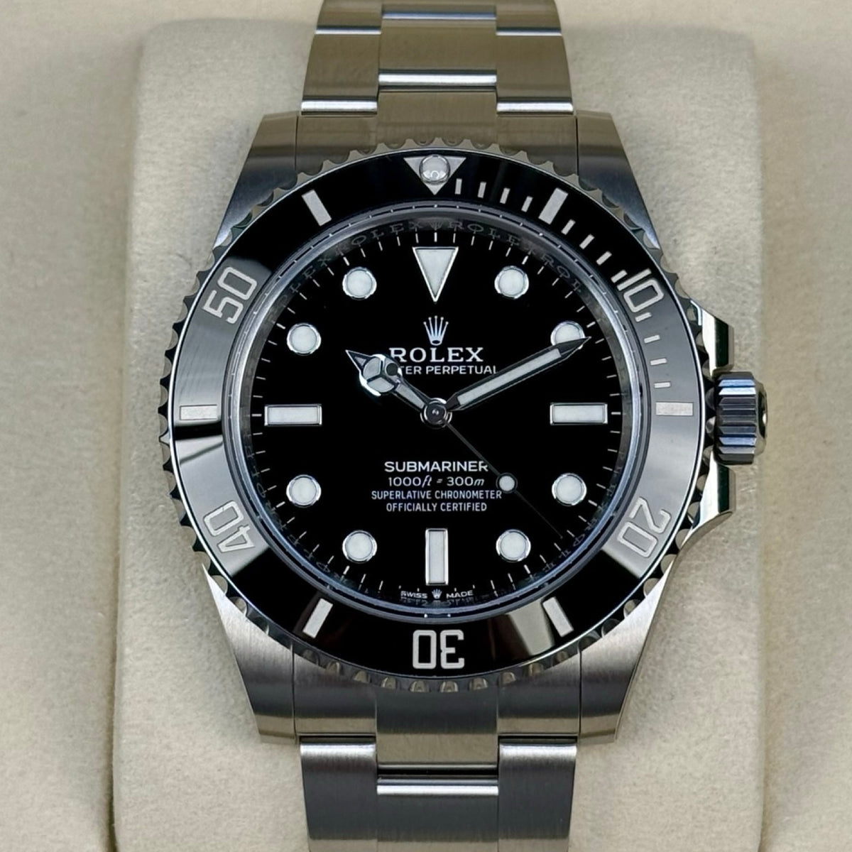 Rolex Submariner No Date Ref. 124060 – Neu, LC100, Fullset 03/2026 | Finer Things