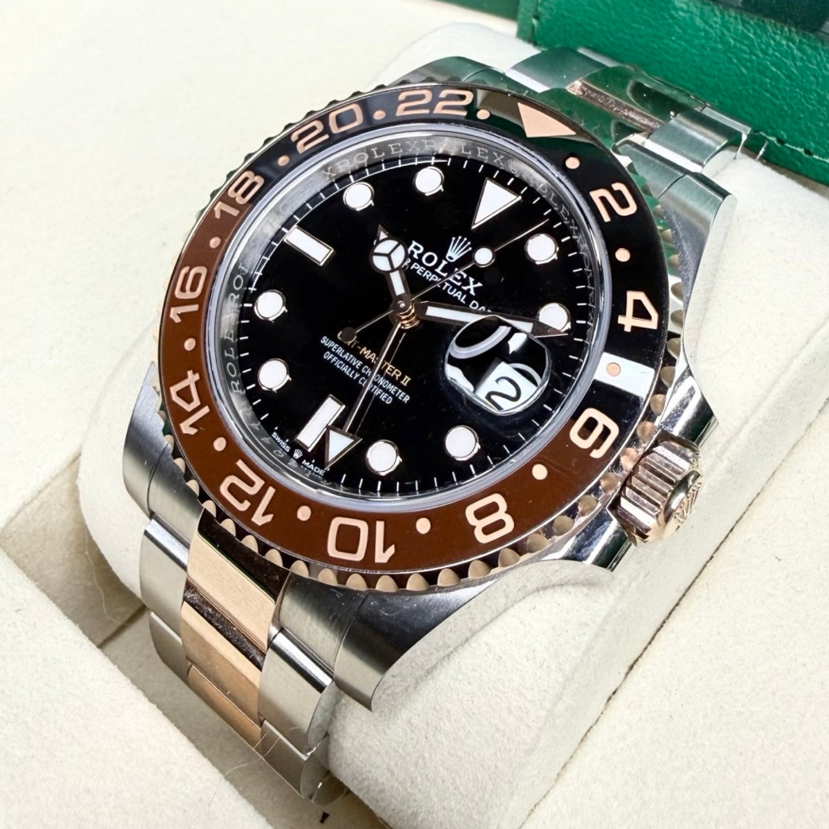 ROLEX GMT-MASTER II "ROOTBEER" 126711CHNR 06/2025 LC100 FULLSET