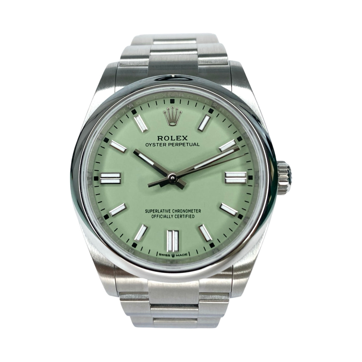 Rolex Oyster Perpetual 36 Ref. 126000 Pistachio – Neu, Fullset 02/2026 | Finer Things