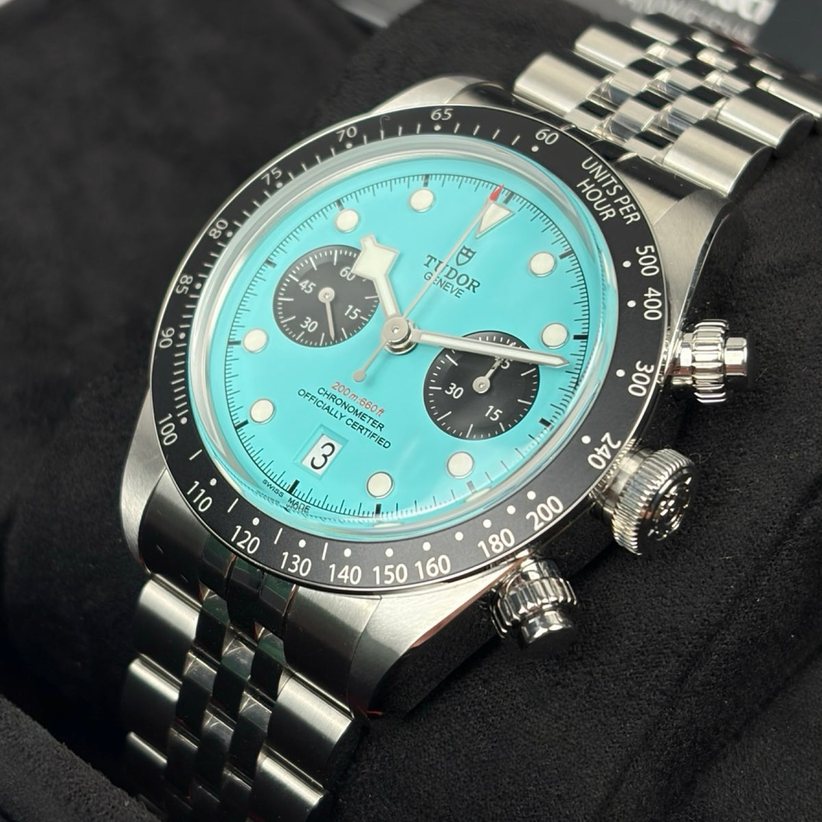 Tudor Black Bay Chrono Flamingo Blue Ref. M79360N-0024 – Neu, Fullset 05/2026