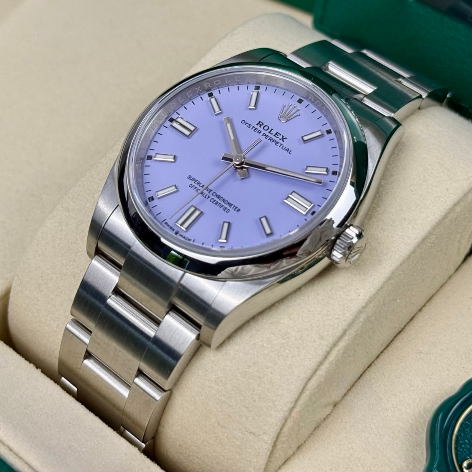 ROLEX OYSTER PERPETUAL 36 126000 LAVENDER 2026 NEU FULLSET
