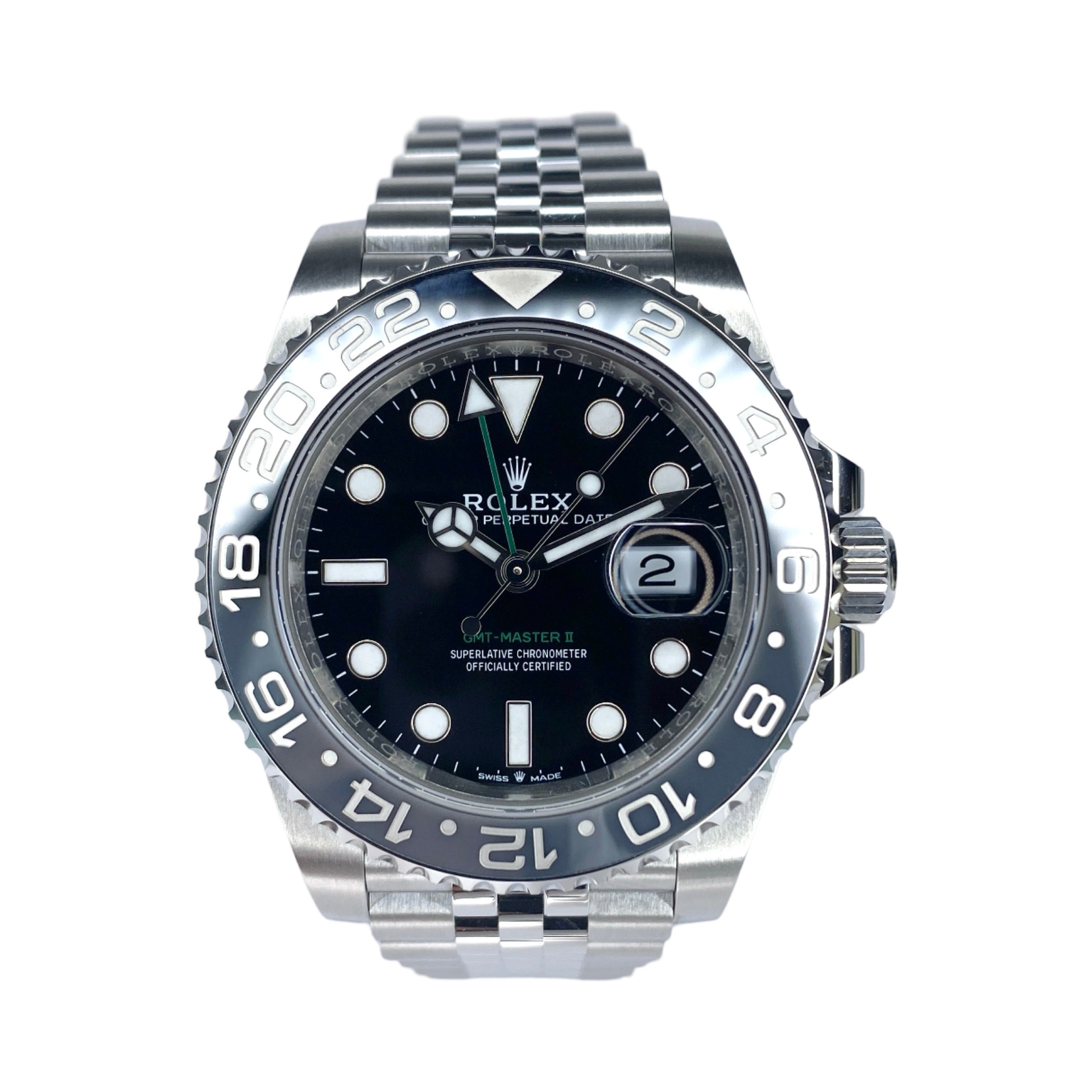 Rolex GMT-Master II Ref. 126710GRNR Bruce Wayne Jubilee – Neu, Fullset 02/2026