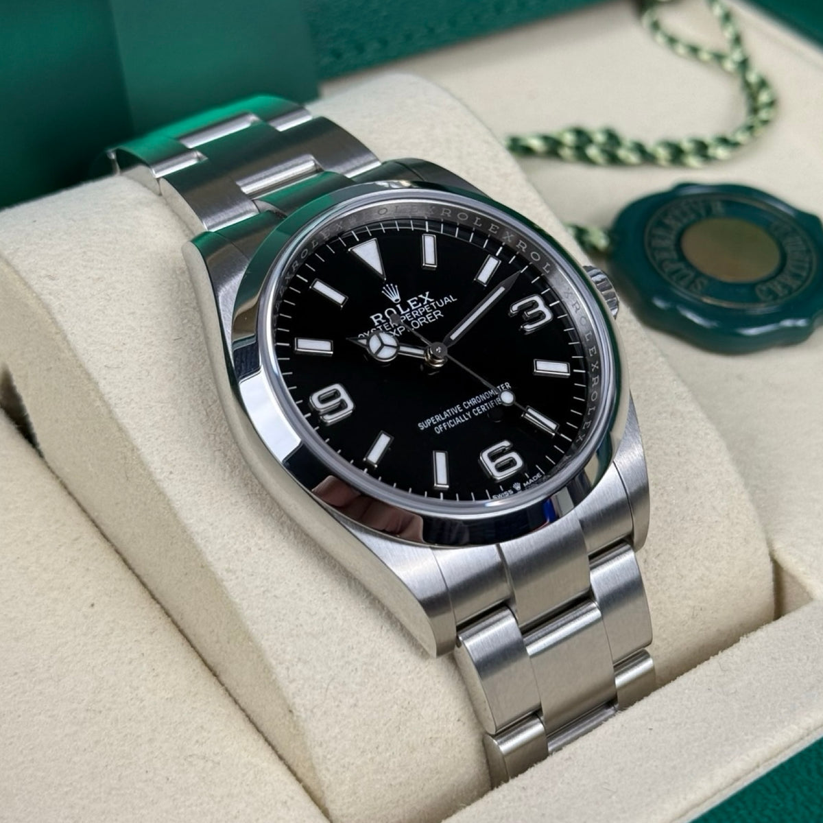 Rolex Explorer 36 Ref. 124270 Schwarz – Neu, LC100, Fullset 09/2026