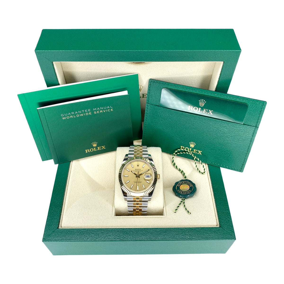 ROLEX DATEJUST 41 126333 STAHL/GOLD CHAMPAGNER 05/2024 LC100 NEU FULLSET