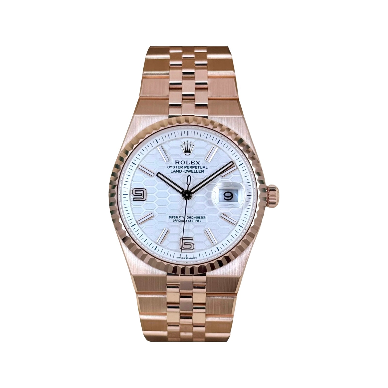 ROLEX LAND-DWELLER 36 ROSÉGOLD 127235 12/2025 LC100 NEU FULLSET