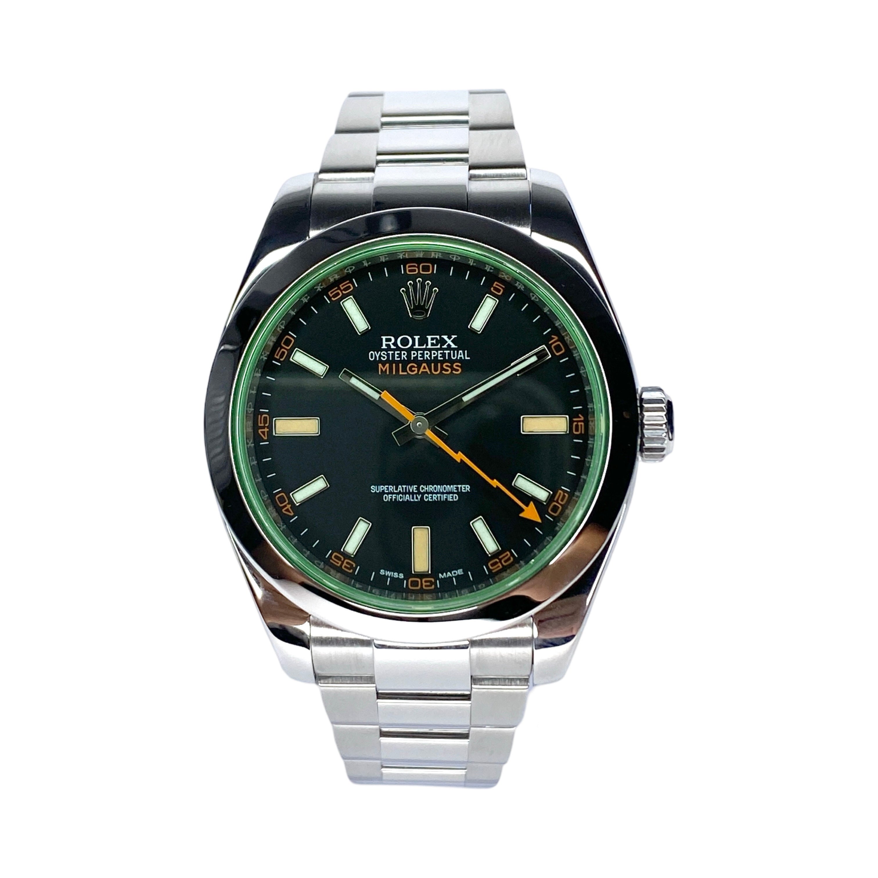 ROLEX MILGAUSS SCHWARZ 116400GV 2017 LC EU FULLSET