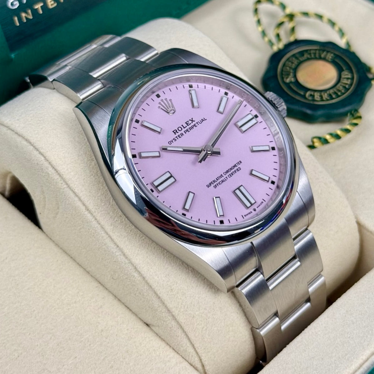 Rolex Oyster Perpetual 41 Ref. 134300 Candy Pink – Neu, Fullset 09/2026
