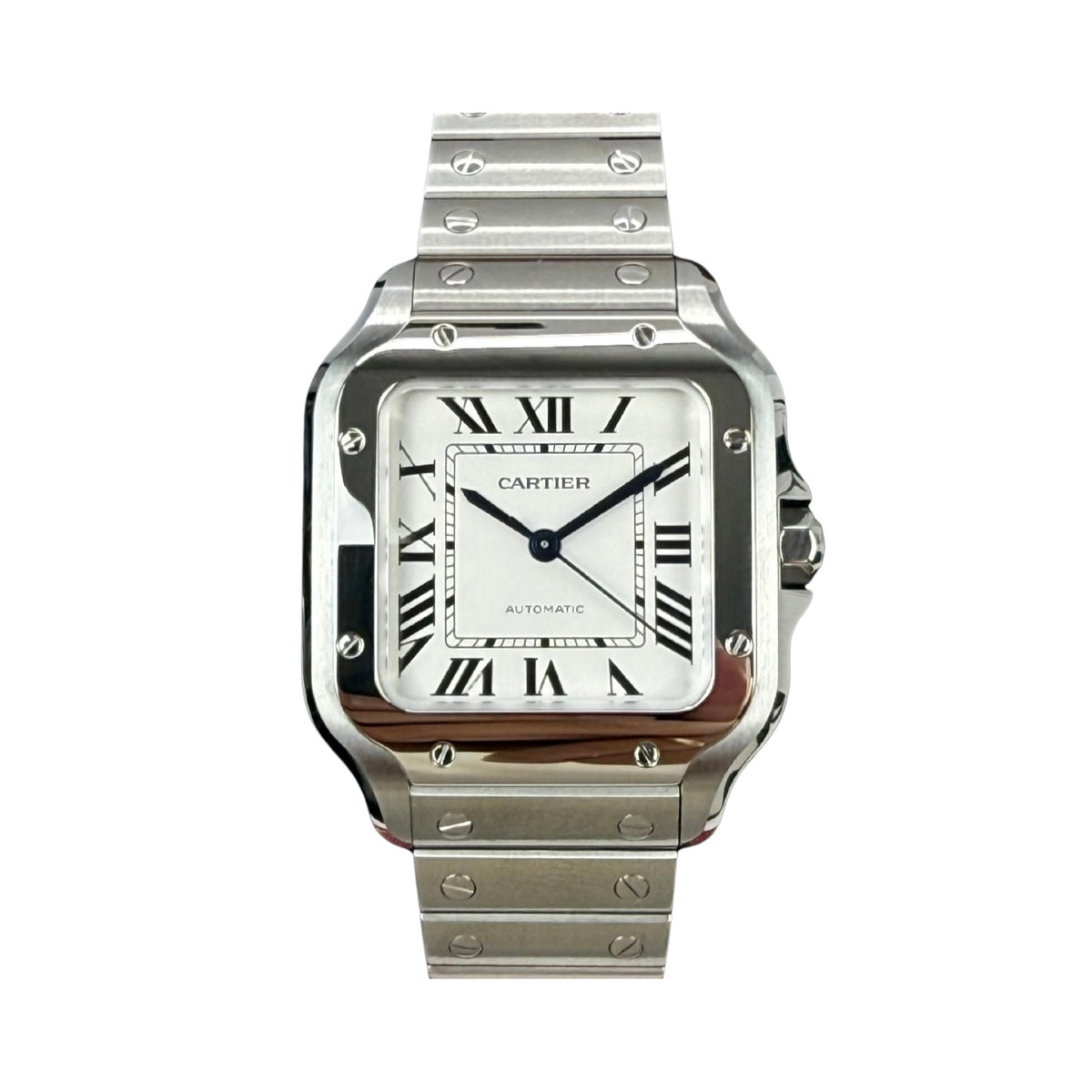 CARTIER SANTOS DE CARTIER WSSA0029 MEDIUM WEISS 03/2026 LC100 NEU FULLSET