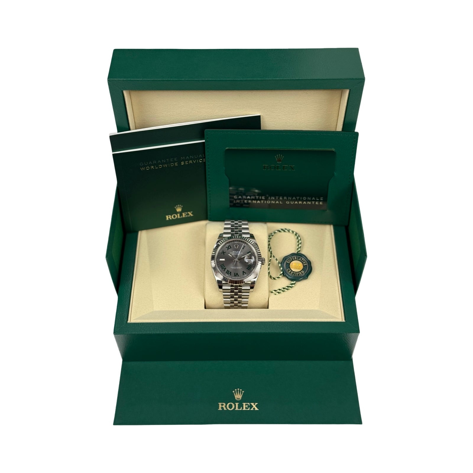 Rolex Datejust 41 Ref. 126334 Wimbledon Jubilee – LC100, Neu, Fullset 06/2026