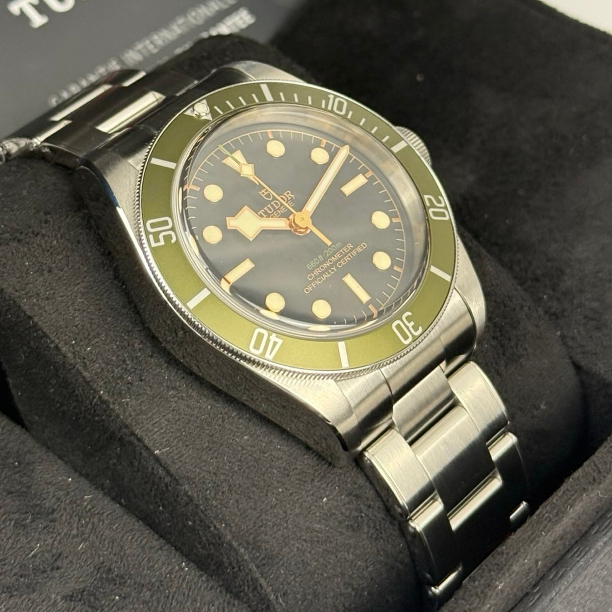 Tudor Black Bay Harrods Edition Ref. 79230G Grün – Sehr gut, Fullset 08/2021