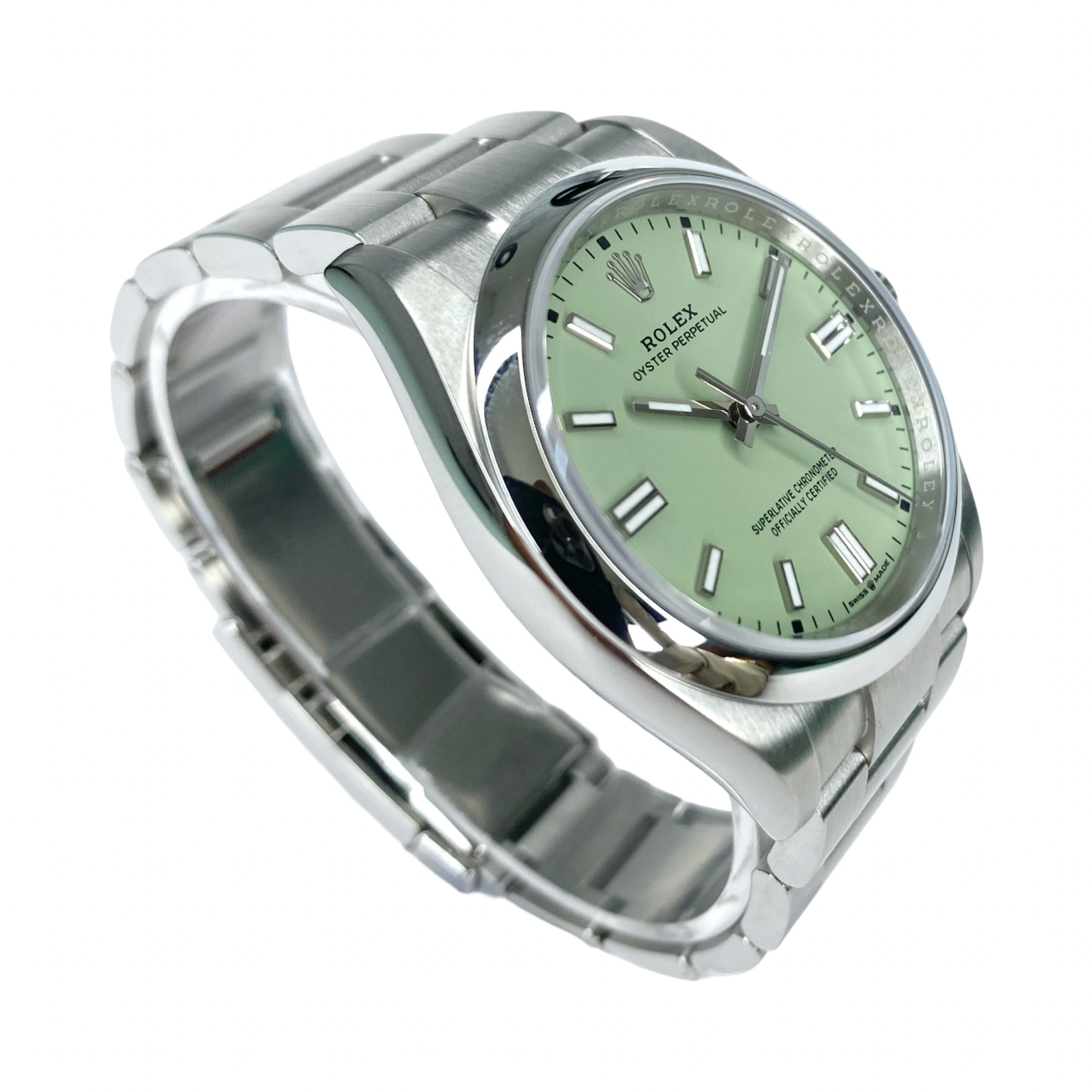 Rolex Oyster Perpetual 36 Ref. 126000 Pistachio – Neu, Fullset 02/2026 | Finer Things