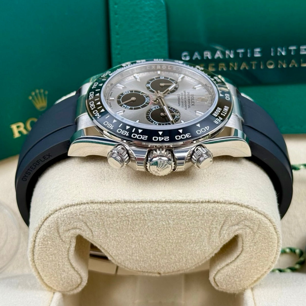ROLEX COSMOGRAPH DAYTONA OYSTERFLEX 126519LN WEIßGOLD "GHOST" 10/2024 NEU FULLSET