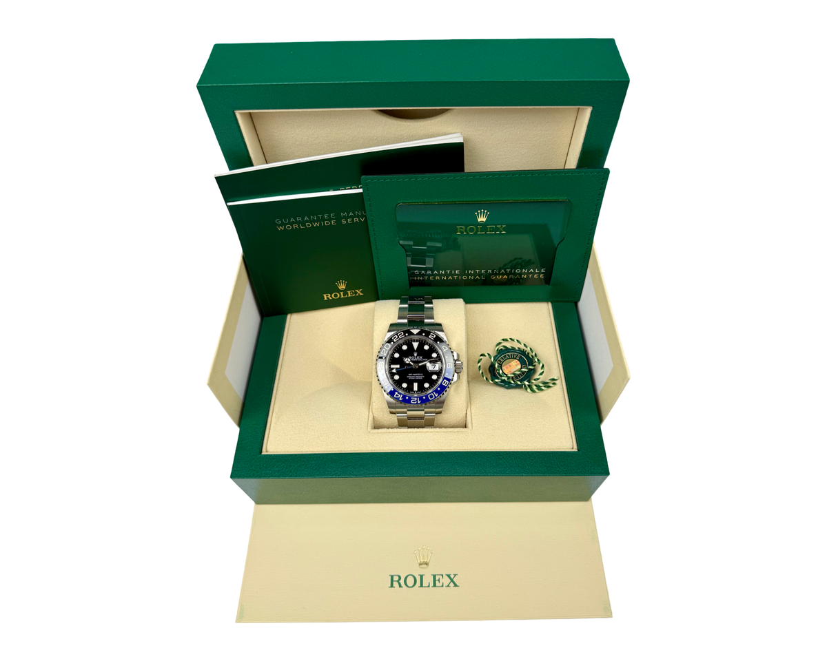 ROLEX GMT-MASTER II 126710BLNR BATMAN 09/2024 FULLSET