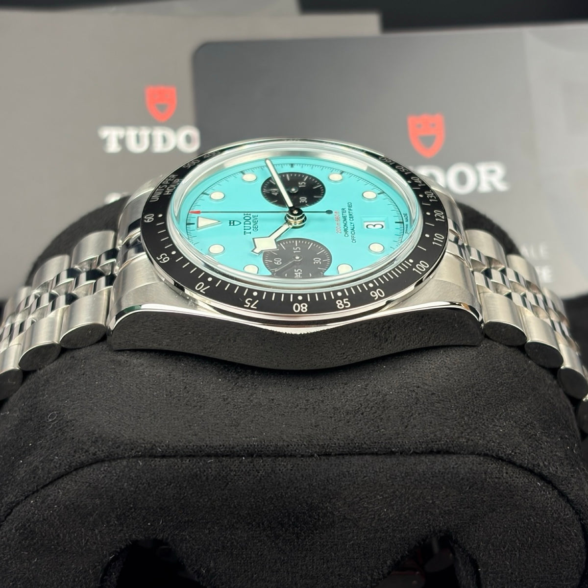 Tudor Black Bay Chrono Flamingo Blue Ref. M79360N-0024 – Neu, Fullset 05/2026