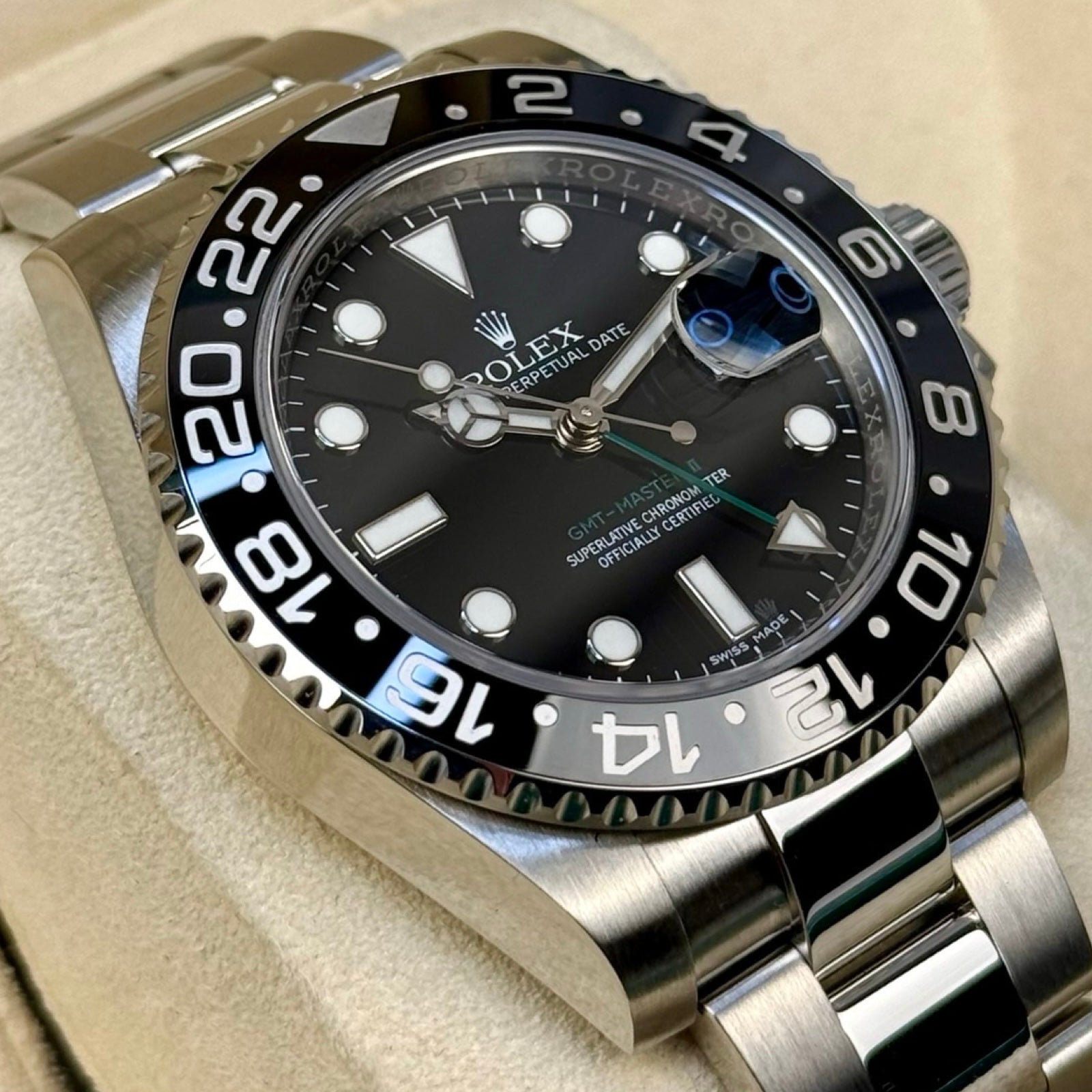 ROLEX GMT-MASTER II 116710LN 11/2016 LC100 TOP ZUSTAND FULLSET