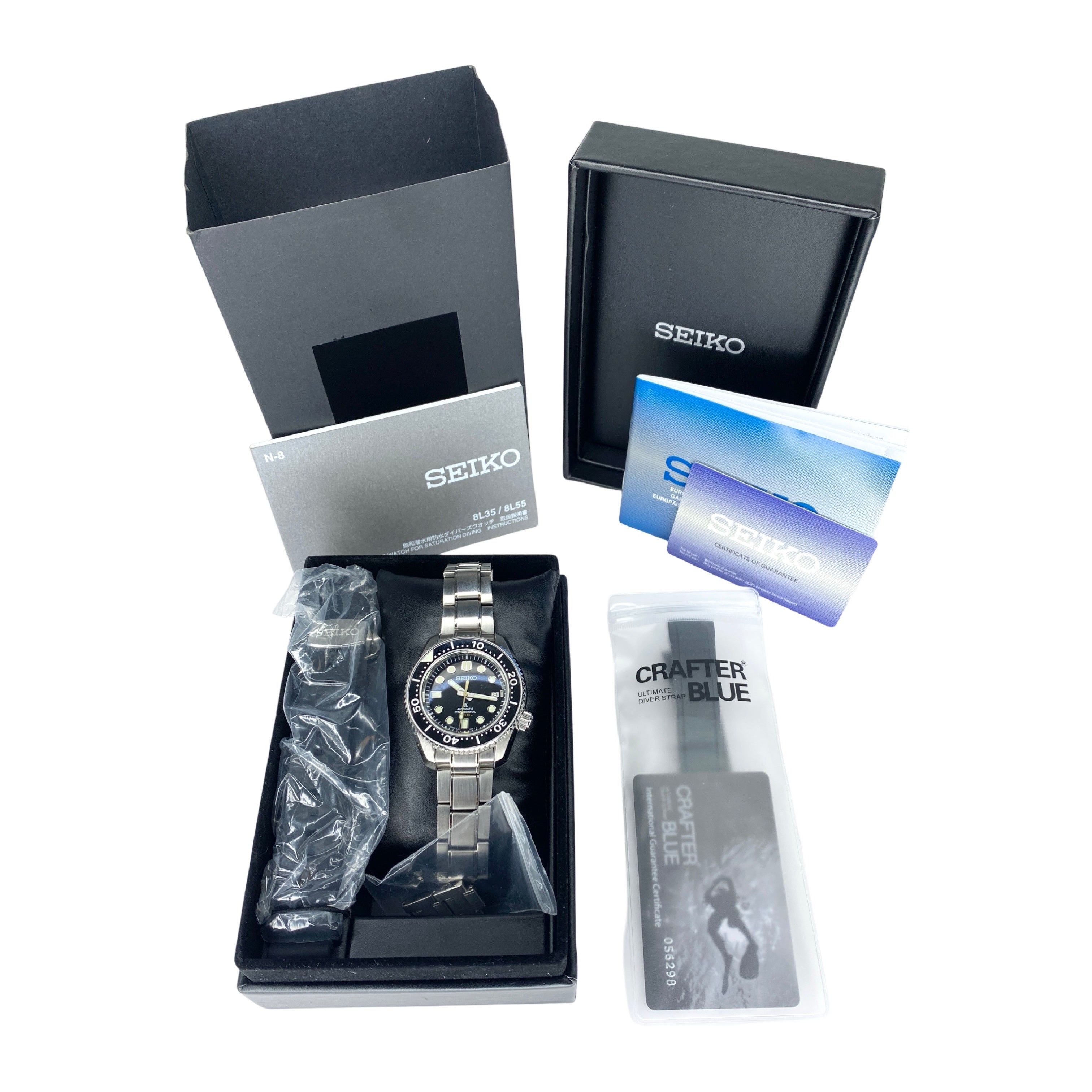 SEIKO PROSPEX MARINEMASTER 300 SLA021J1 05/2024 FULLSET + ZUBEHÖR