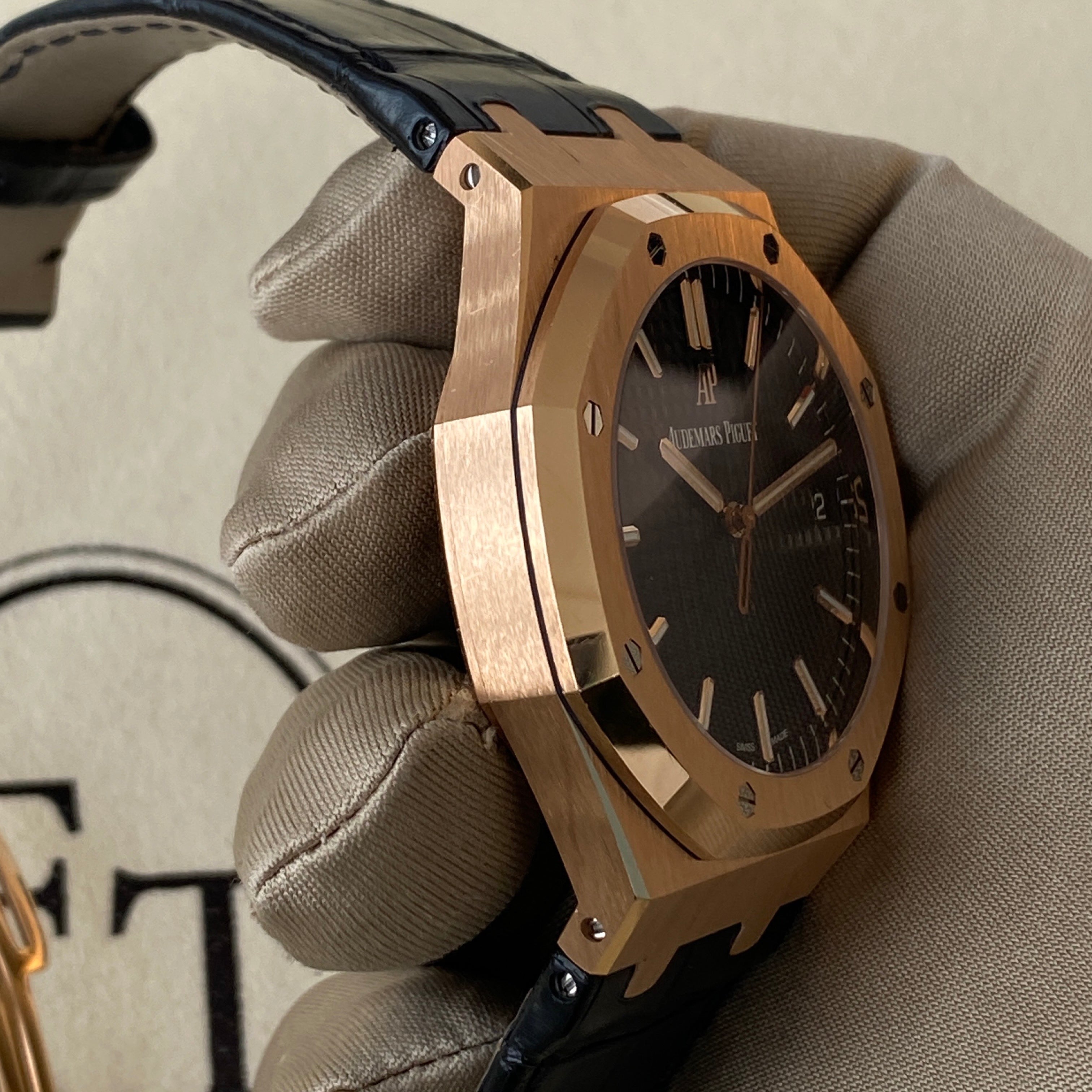 AUDEMARS PIGUET ROYAL OAK ROSÉGOLD 155000R.O0.D002CR.01 06/2022 FULLSET