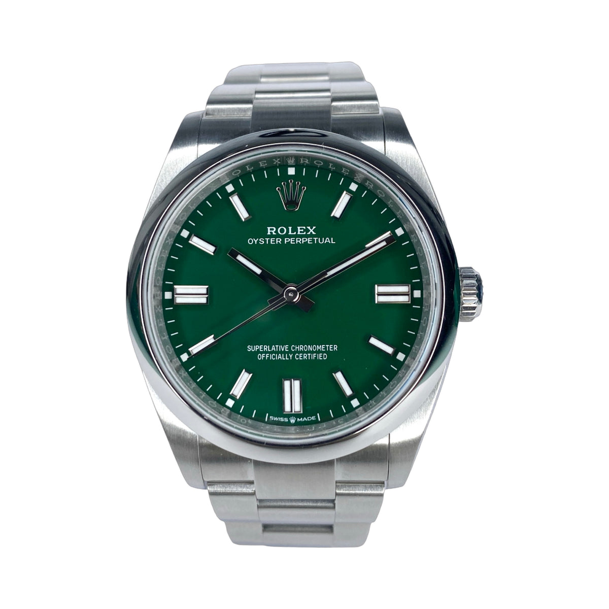 ROLEX OYSTER PERPETUAL 36 126000 01/2025 GRÜN NEU LC100 FULLSET