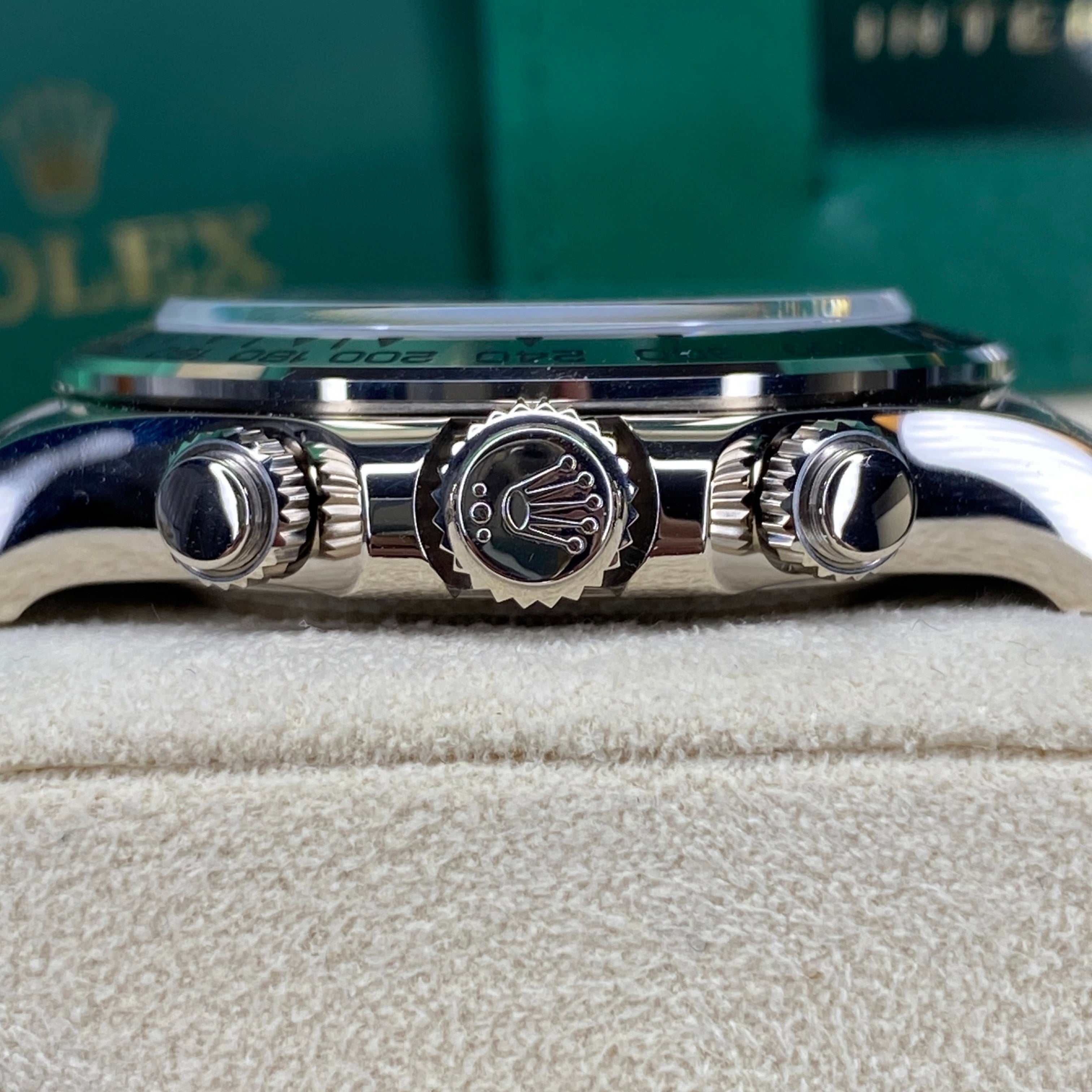 ROLEX DAYTONA 116509 blaues Zifferblatt 04/2023 LC100 FULLSET