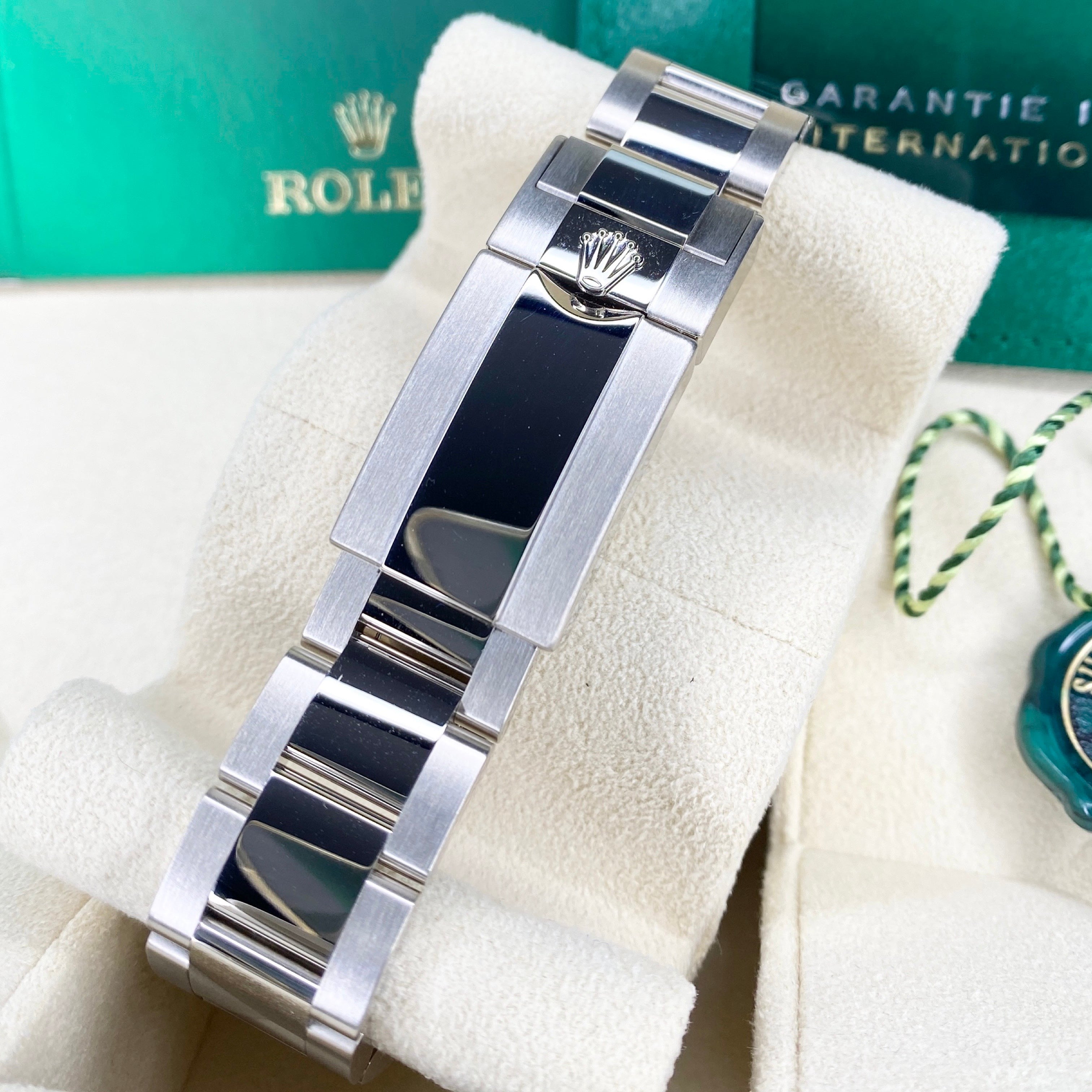 ROLEX DAYTONA 116509 blaues Zifferblatt 04/2023 LC100 FULLSET