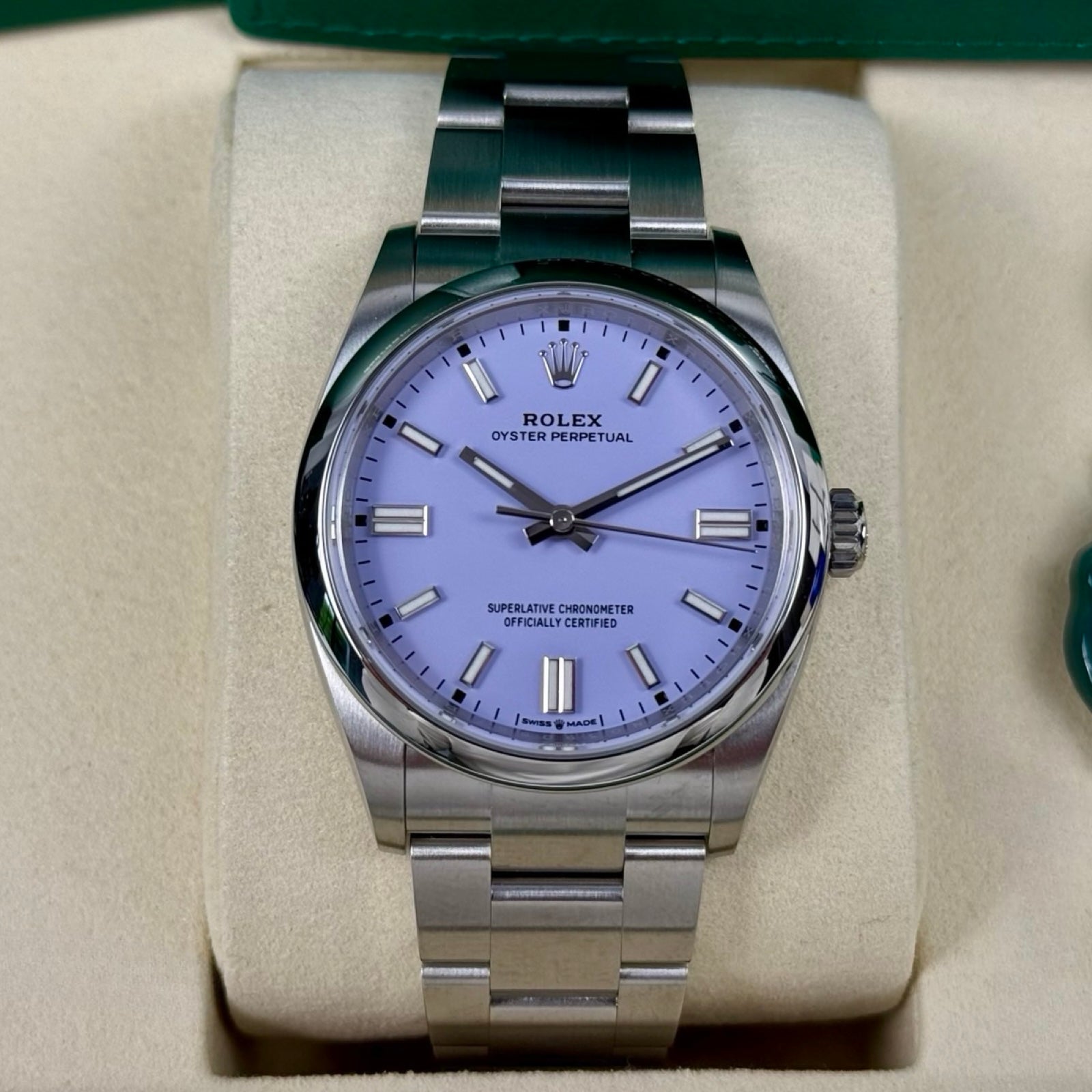 ROLEX OYSTER PERPETUAL 36 126000 LAVENDER 2026 NEU FULLSET