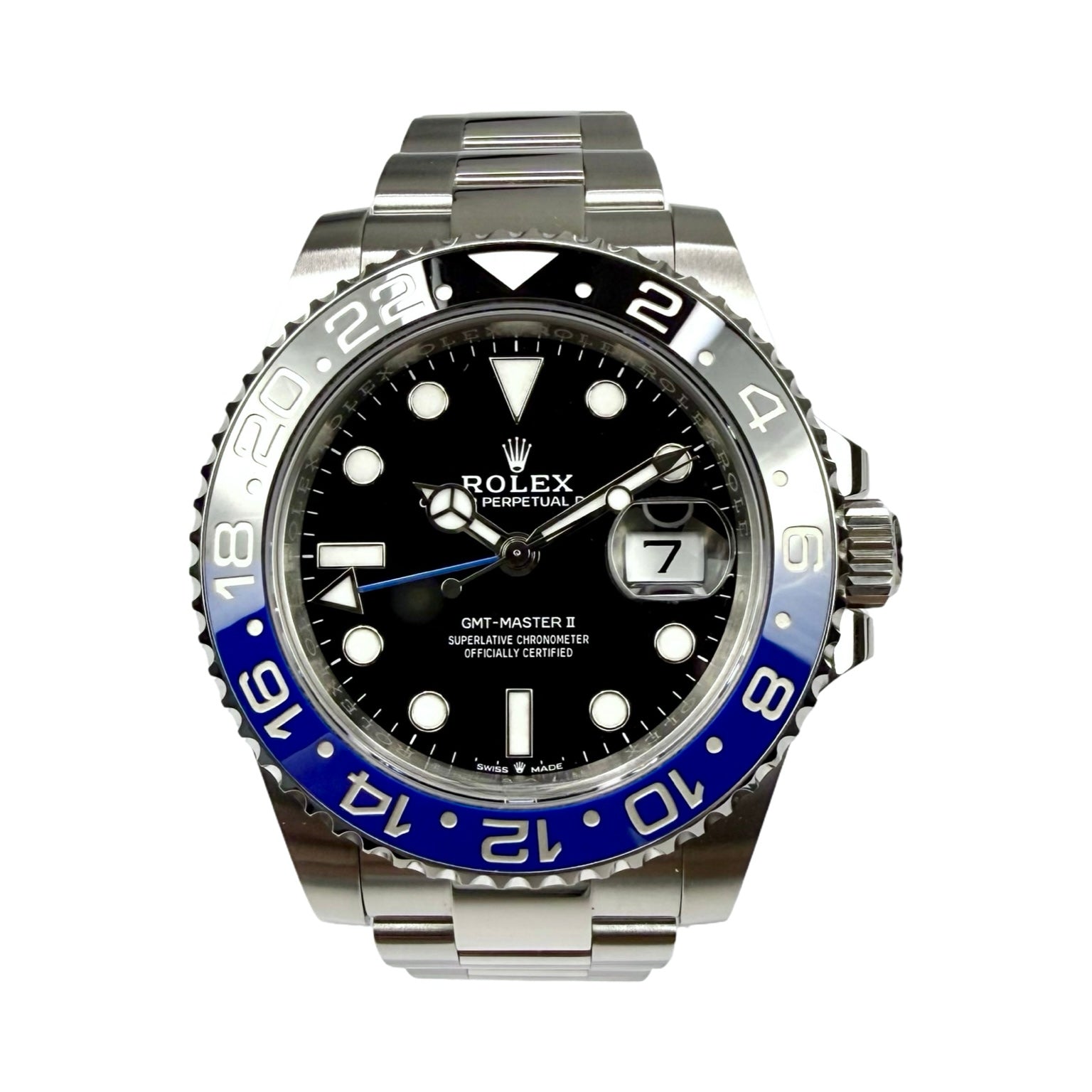 ROLEX GMT-MASTER II 126710BLNR BATMAN 09/2024 FULLSET