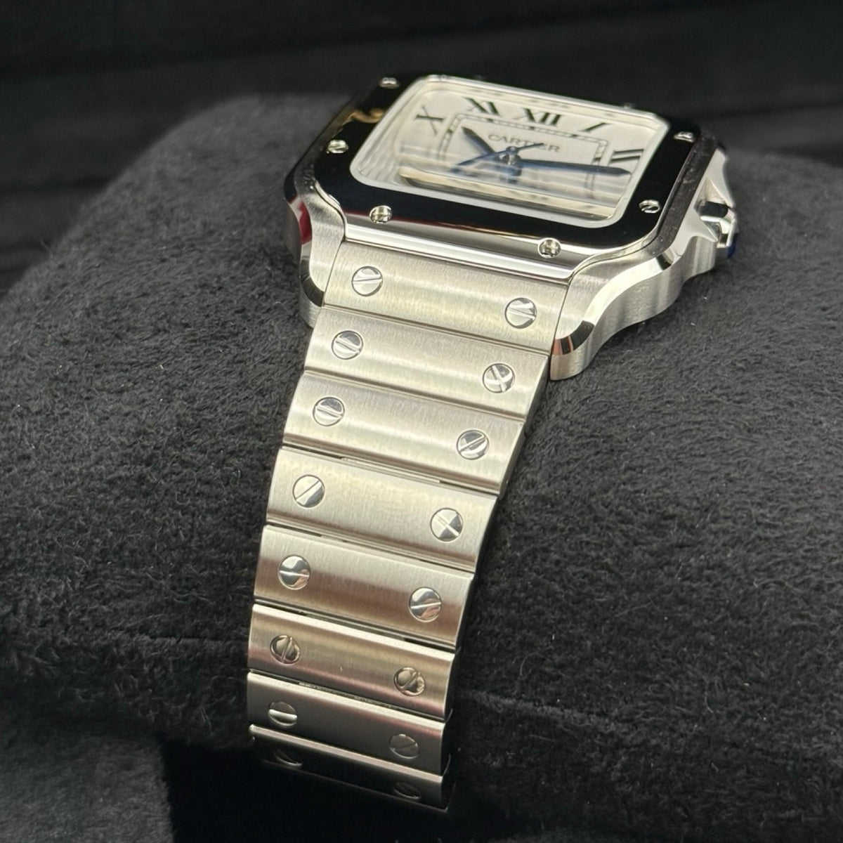 CARTIER SANTOS DE CARTIER WSSA0029 MEDIUM WEISS 03/2026 LC100 NEU FULLSET