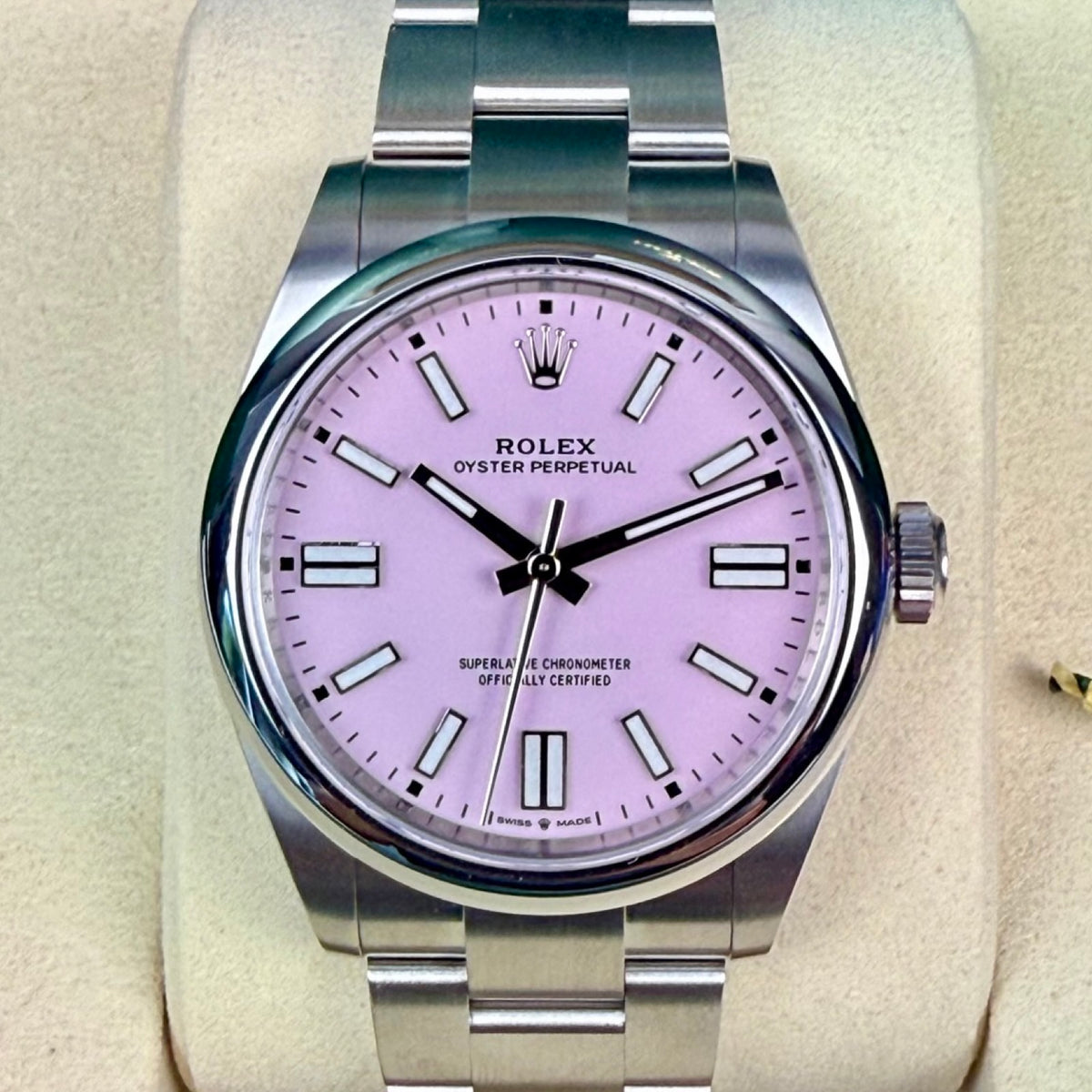 Rolex Oyster Perpetual 41 Ref. 134300 Candy Pink – Neu, Fullset 09/2026