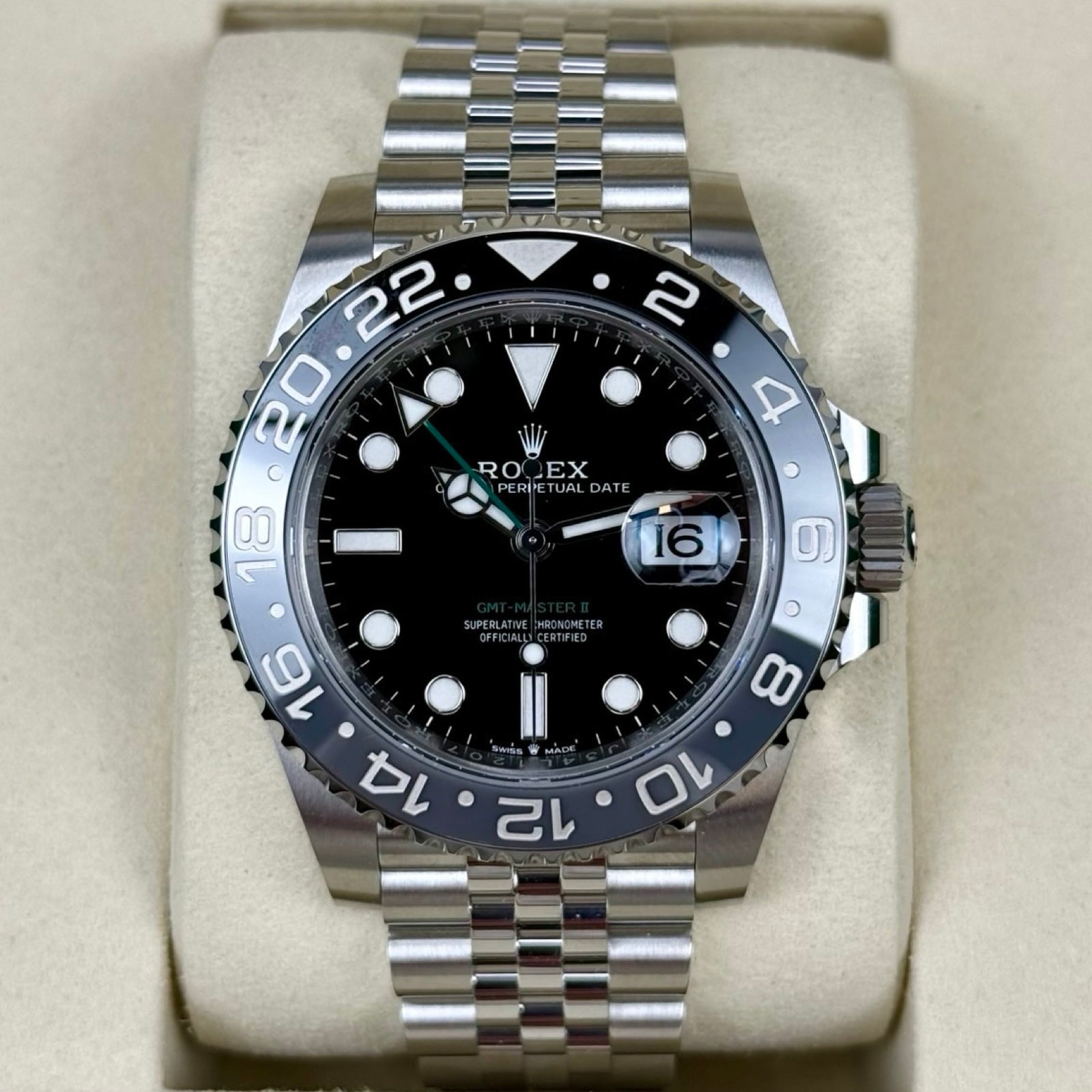 Rolex GMT-Master II Ref. 126710GRNR Bruce Wayne Jubilee – Neu, Fullset 02/2026