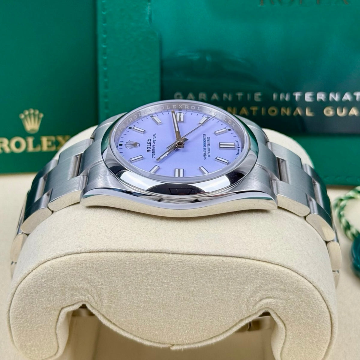 ROLEX OYSTER PERPETUAL 36 126000 LAVENDER 2026 NEU FULLSET
