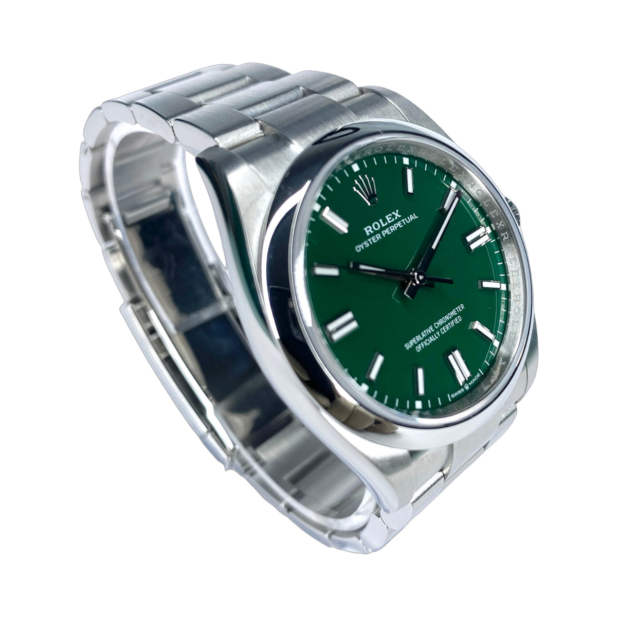 ROLEX OYSTER PERPETUAL 36 126000 01/2025 GRÜN NEU LC100 FULLSET