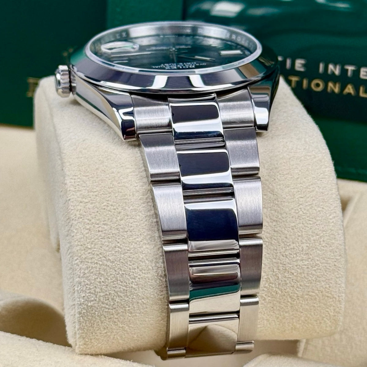 ROLEX DATEJUST 41 126300 OYSTER WIMBLEDON 12/2022 FULLSET TOP ZUSTAND