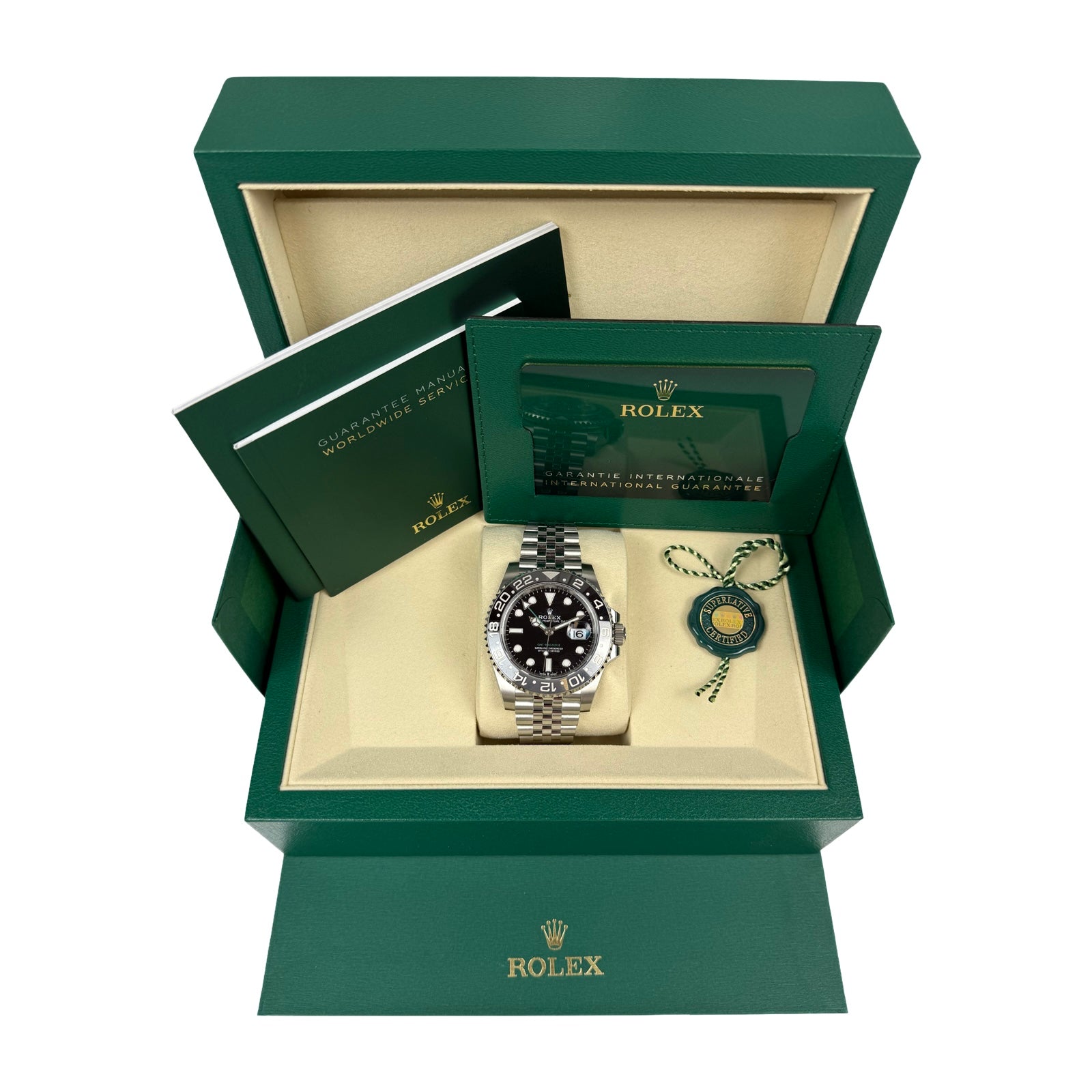 Rolex GMT-Master II Ref. 126710GRNR Bruce Wayne Jubilee – Neu, Fullset 02/2026