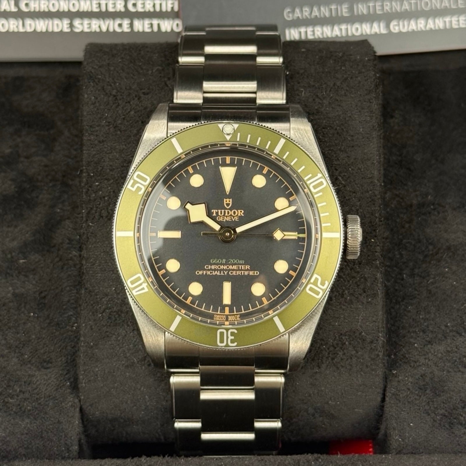Tudor Black Bay Harrods Edition Ref. 79230G Grün – Sehr gut, Fullset 08/2021