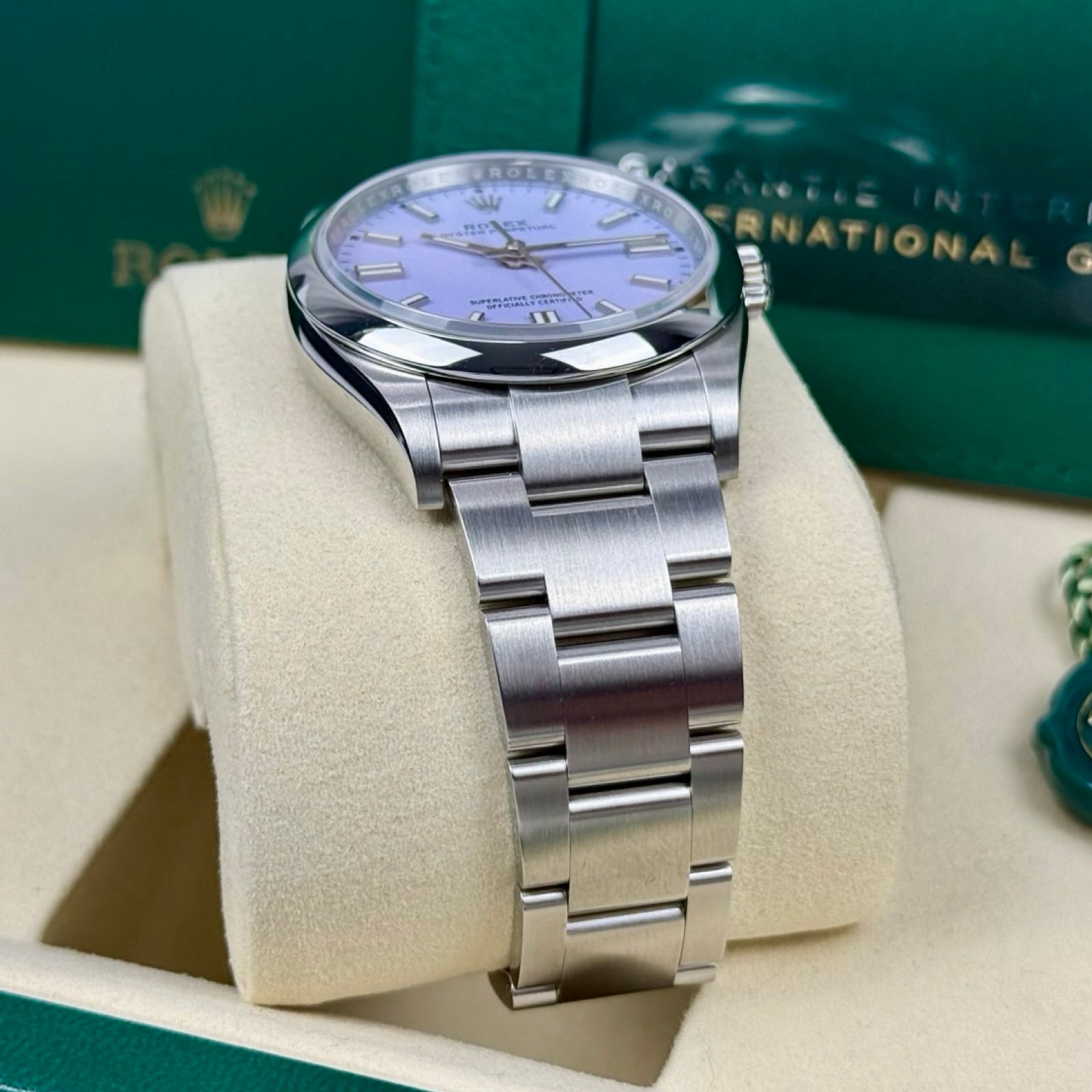 ROLEX OYSTER PERPETUAL 36 126000 LAVENDER 2026 NEU FULLSET